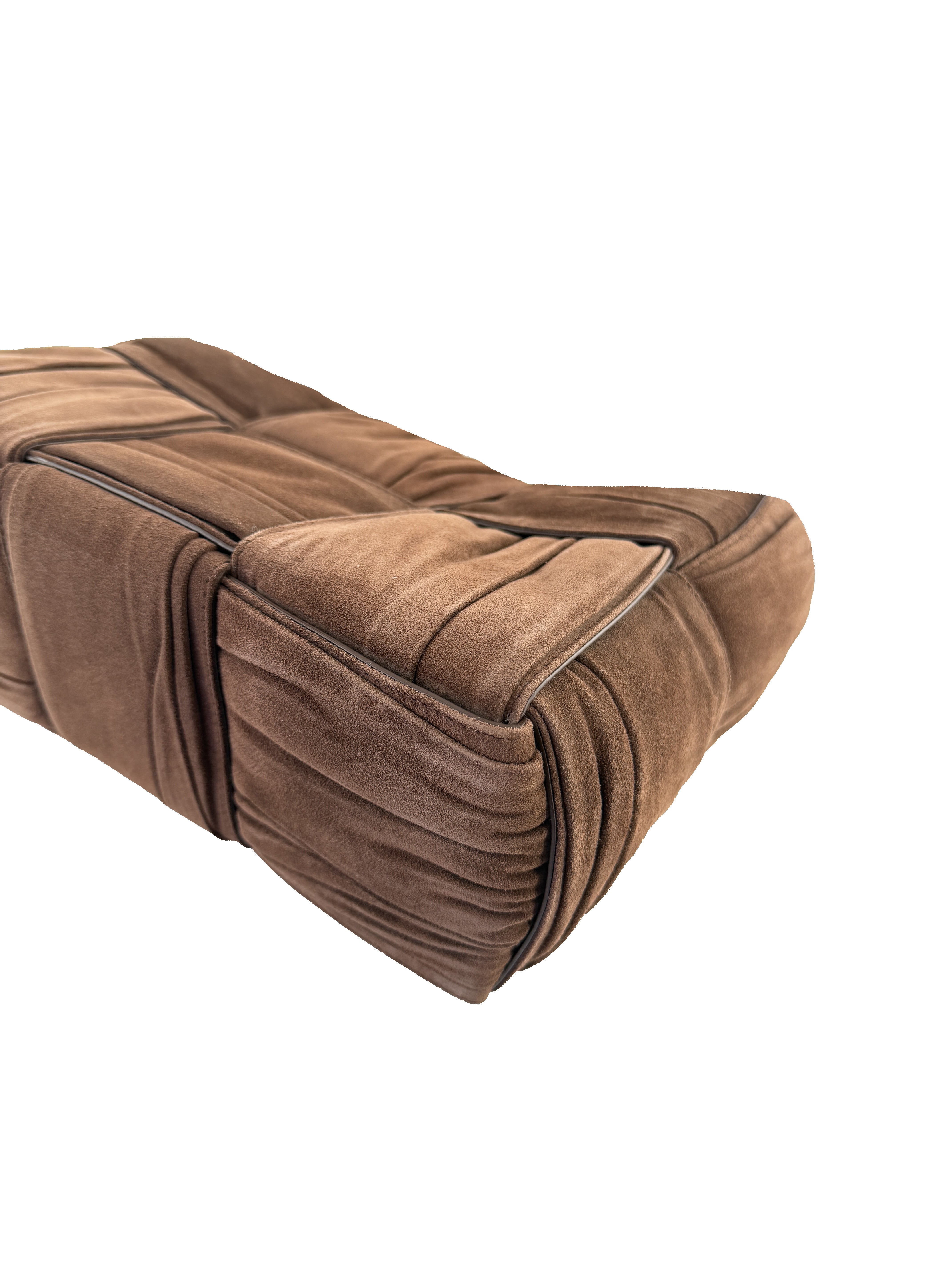 Bottega Veneta brown suede small Arco tote A00519390H