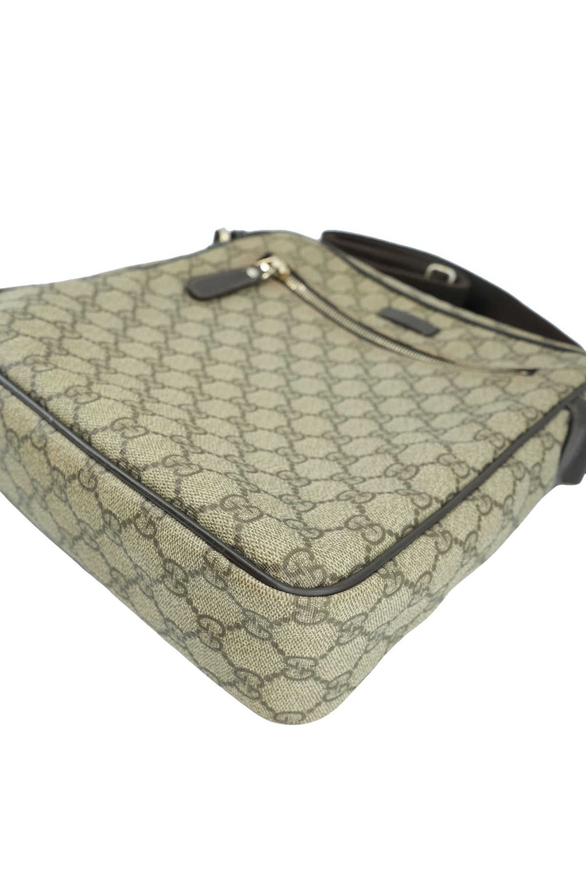 Gucci brown coated canvas crossbody 201448 520981
