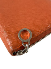 BVGALRI orange leather zip around wallet **as is**