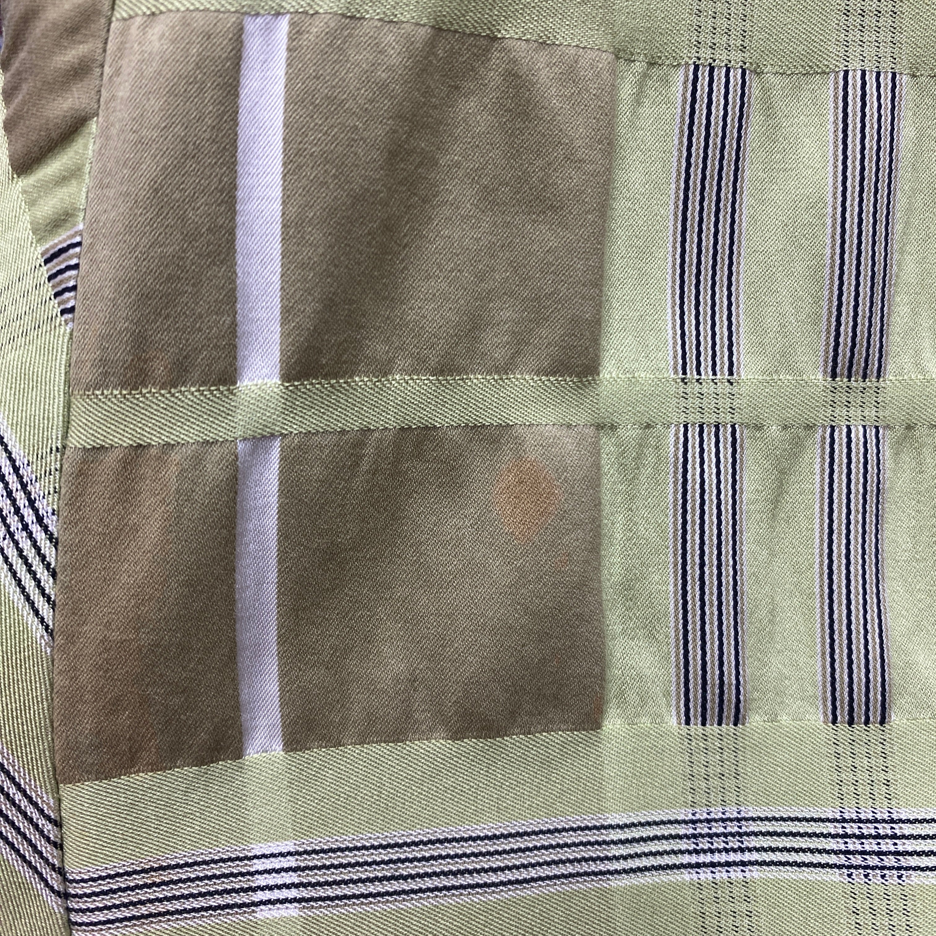 Burberry green beige plaid skirt size 6 *as is*