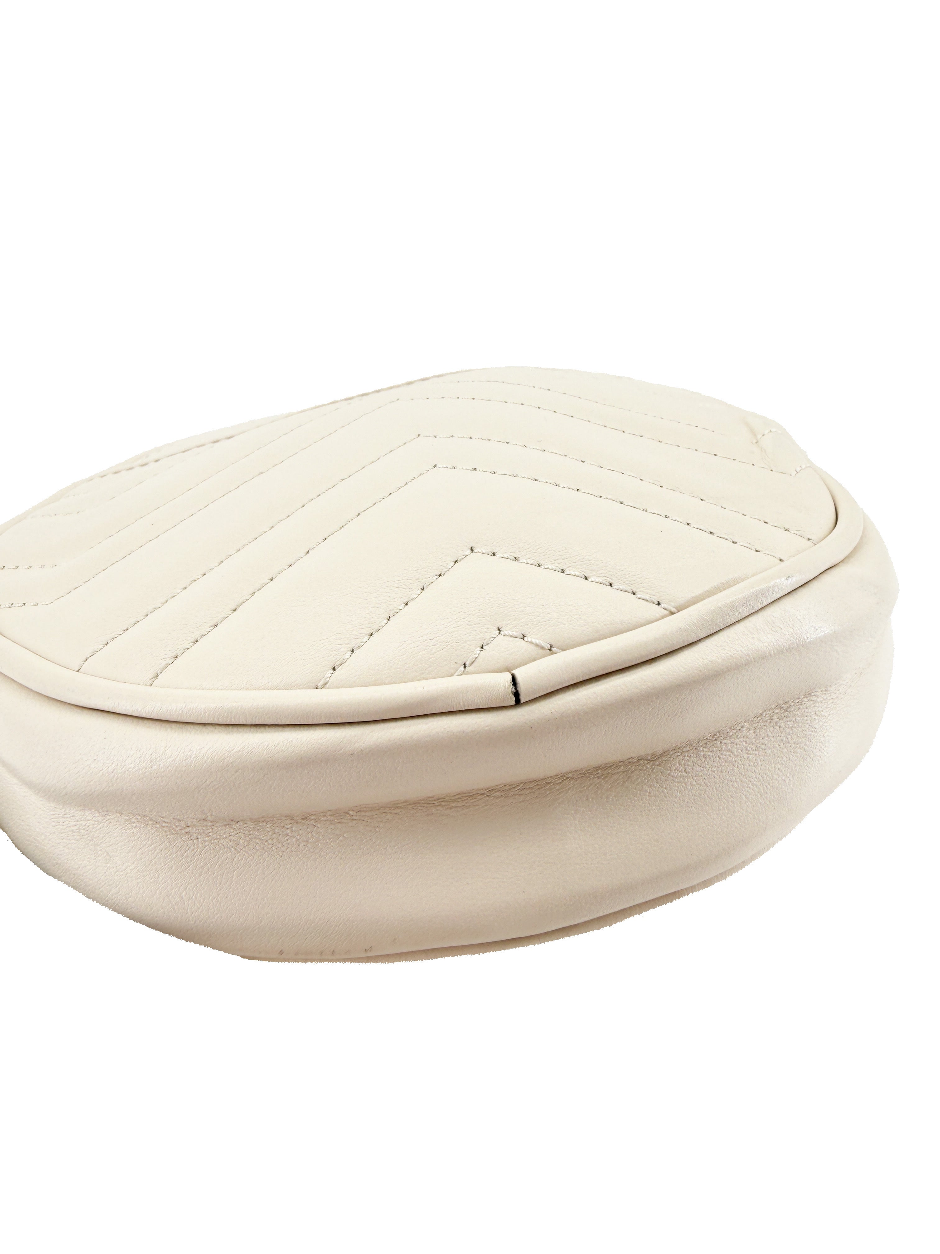 Gucci cream Marmont GG wristlet 575164-584046