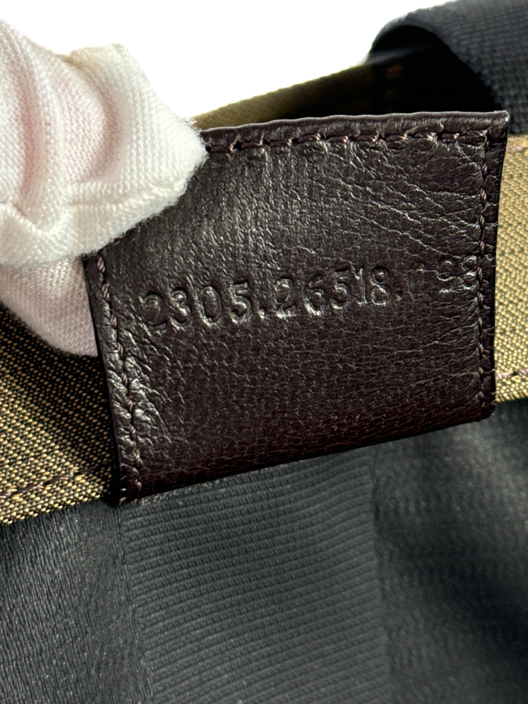 Fendi striped Pequin nylon tote 2305.26518.098