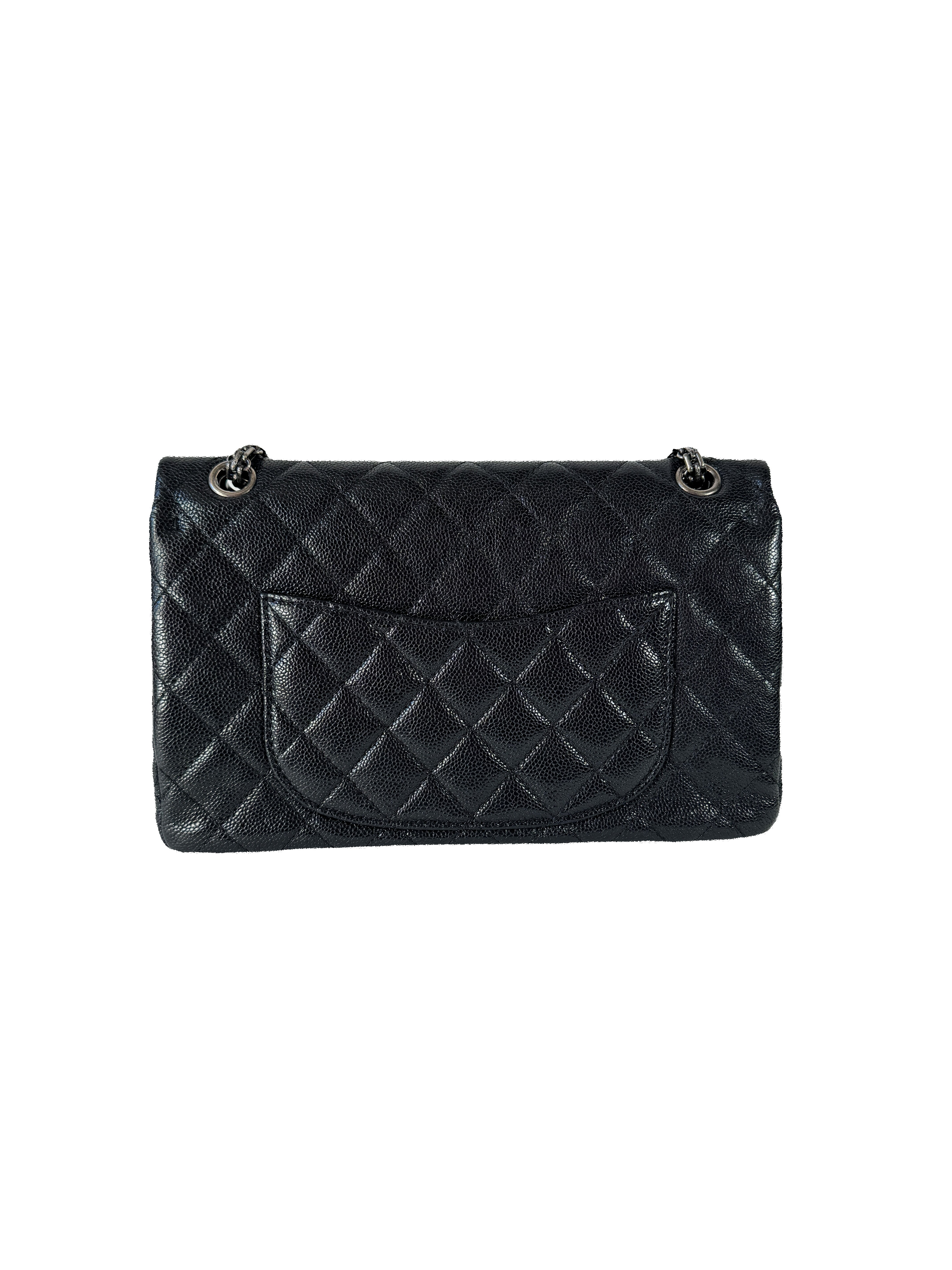 Chanel Reissue 2.55 Flap Bag Quilted Caviar 226 16549886