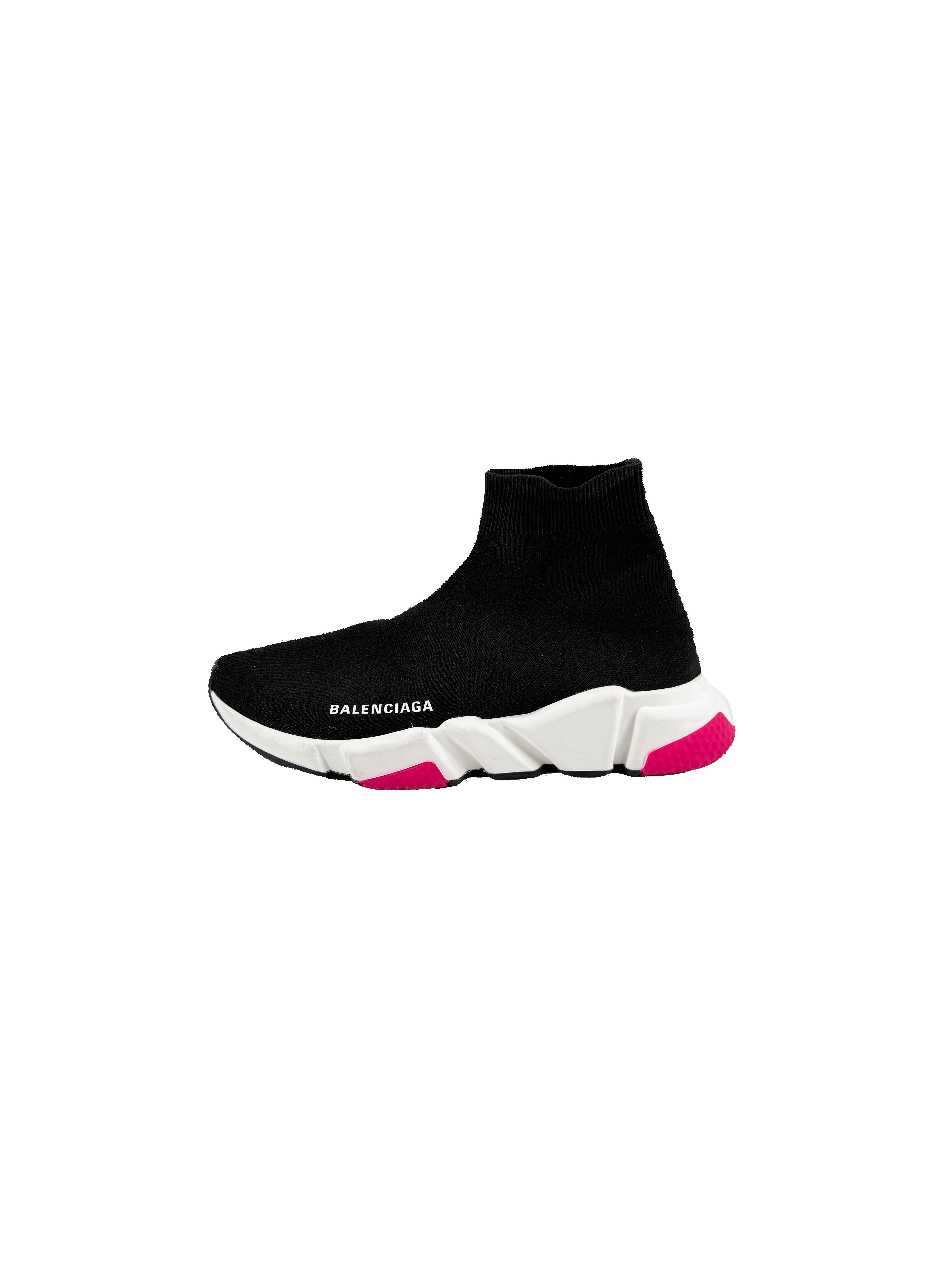 Balenciaga black pink speed trainers size 39 BOX