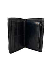 Givenchy black leather zip around wallet