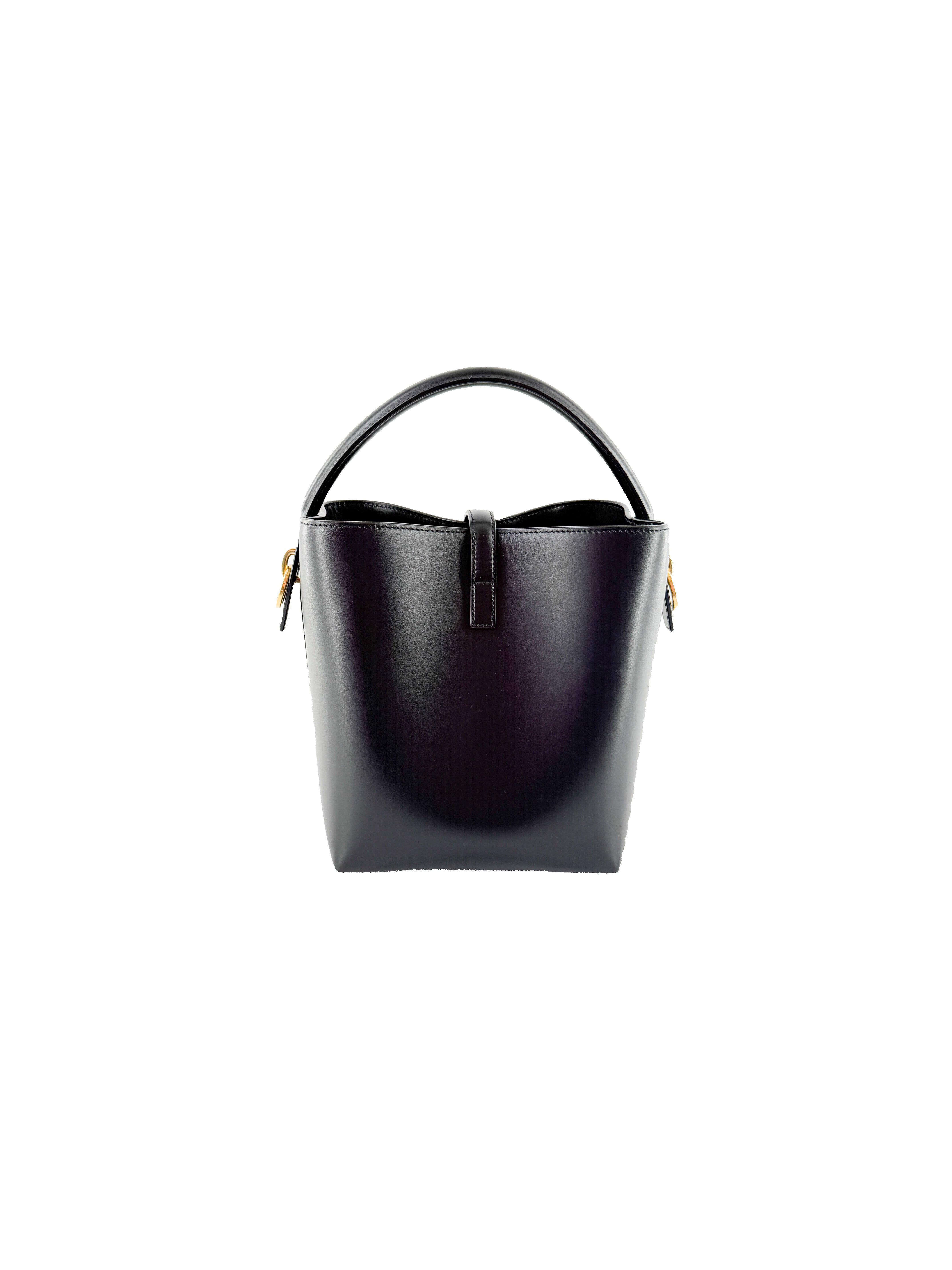 Saint Laurent black leather Le 37 bucket bag BRS749036-0325