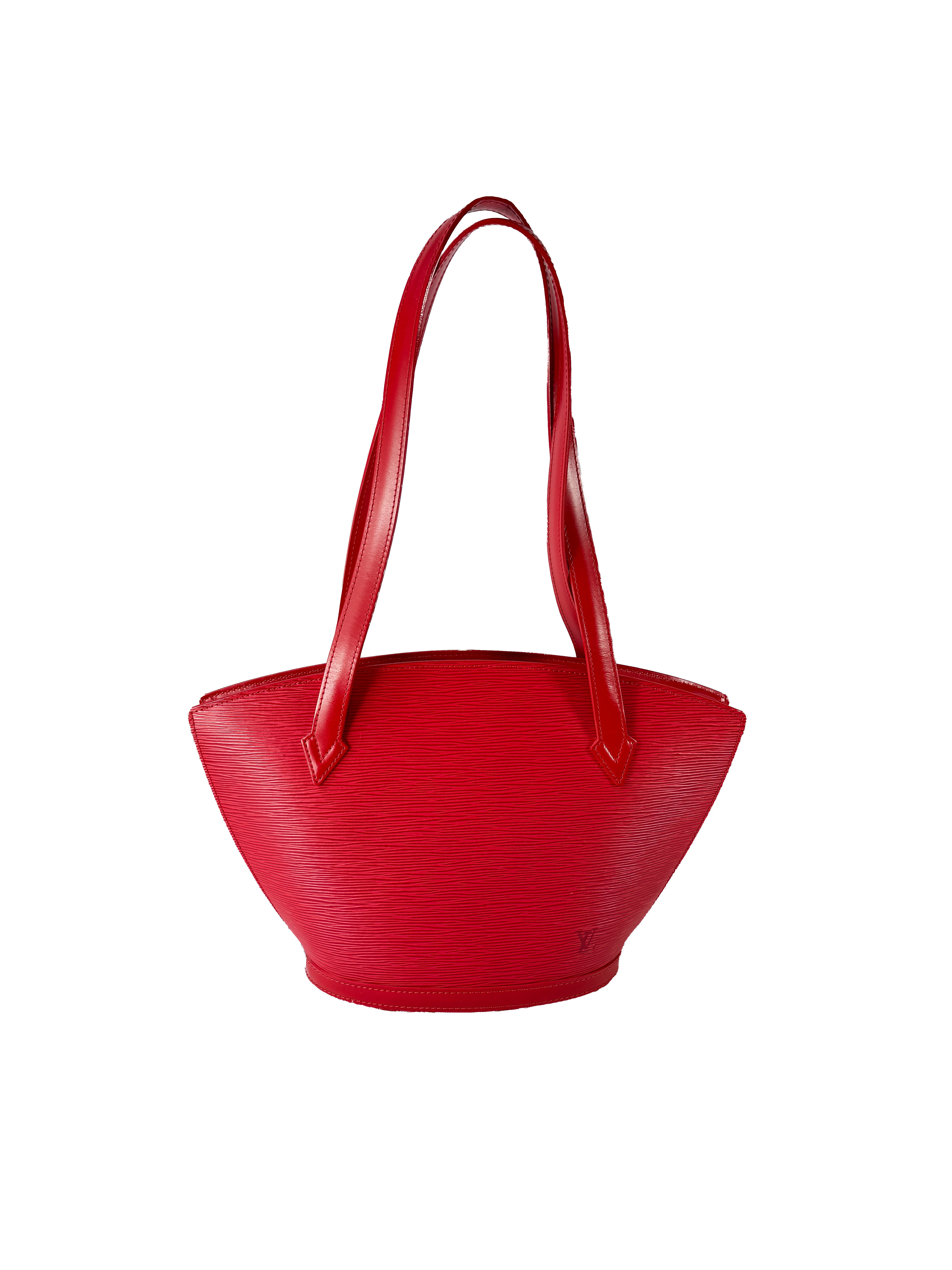 Louis Vuitton red epi leather Saint Jacques GM AR0035