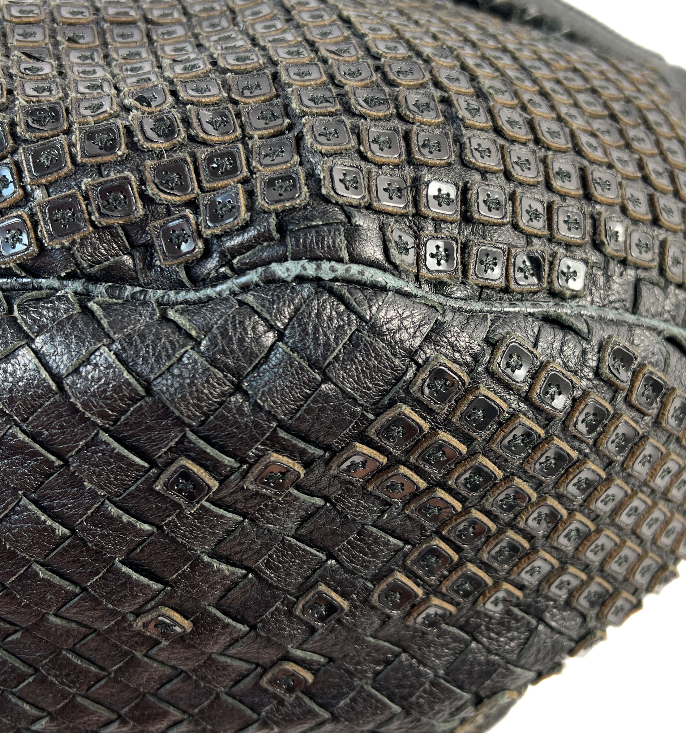 Bottega Veneta black limited edition Intrecciato Parachute shoulder bag