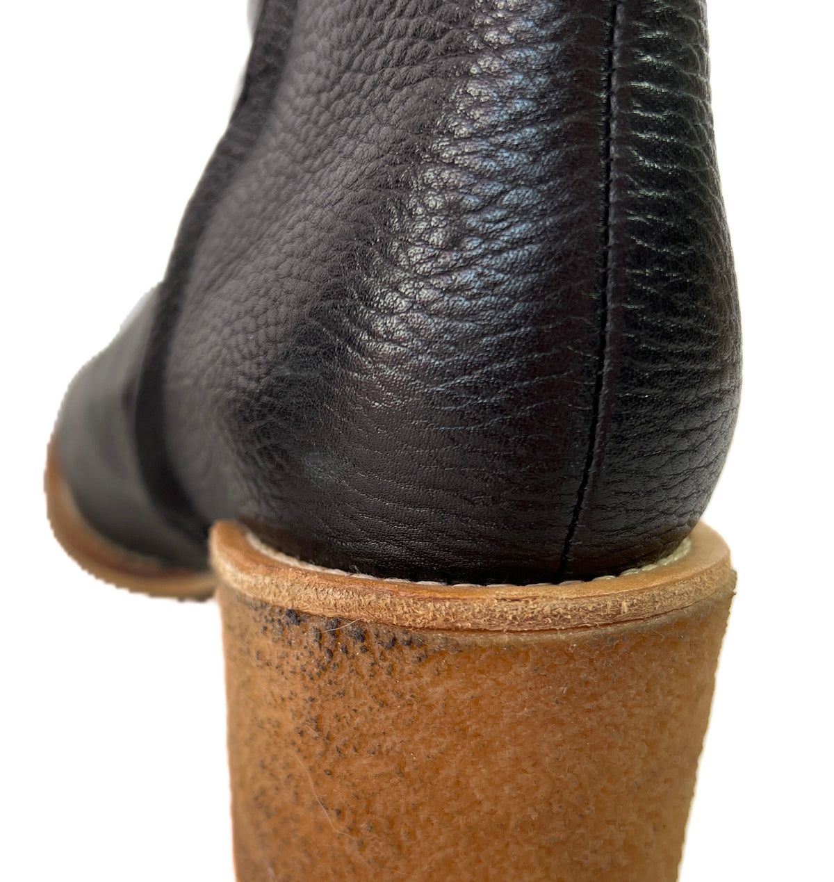 See by Chloe black leather heeled boots size 37.5