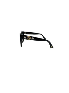 Gucci black GG star sunglasses GG0208S CASE