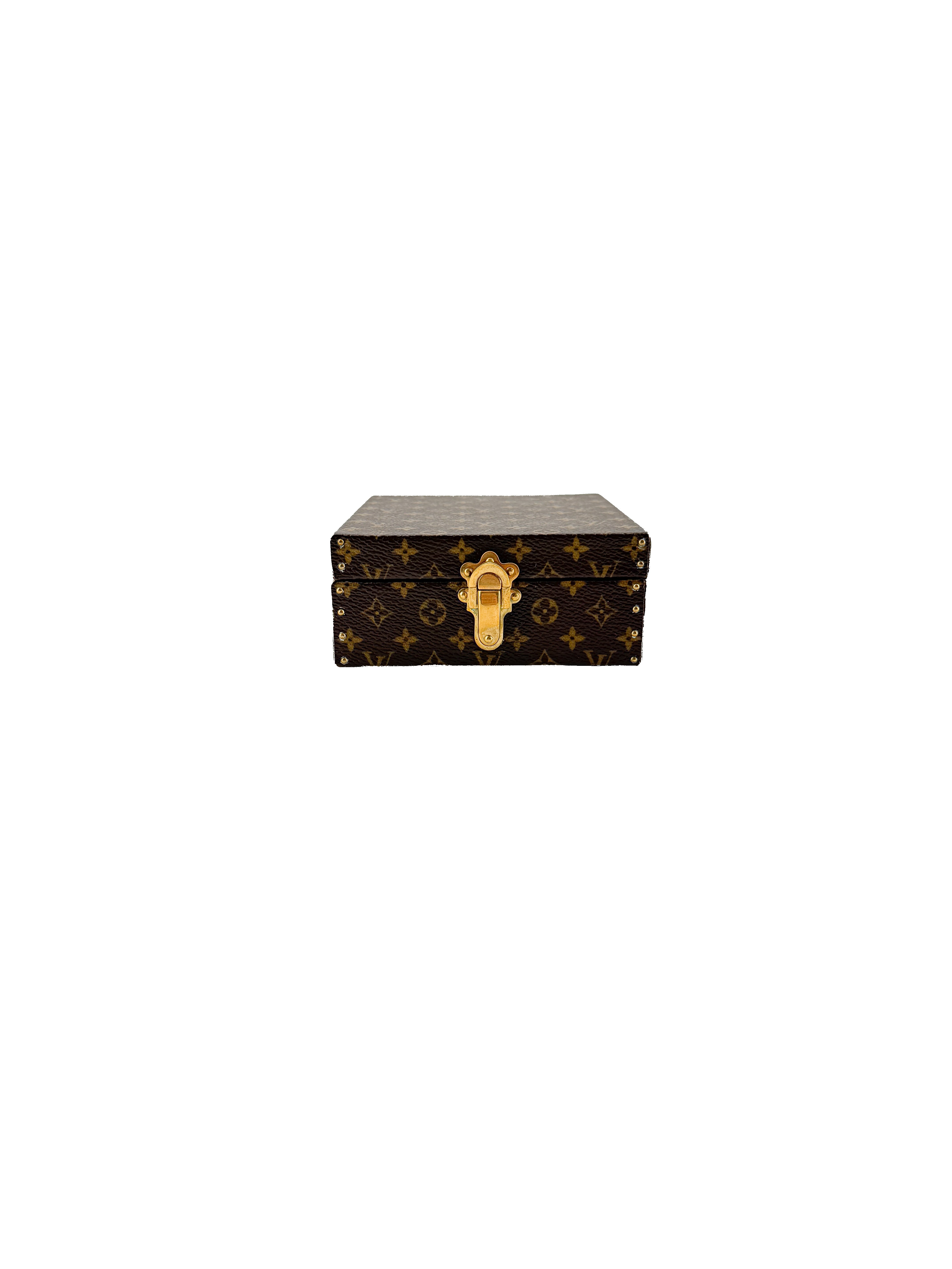 Louis Vuitton monogram medium ring box mini trunk AS4049