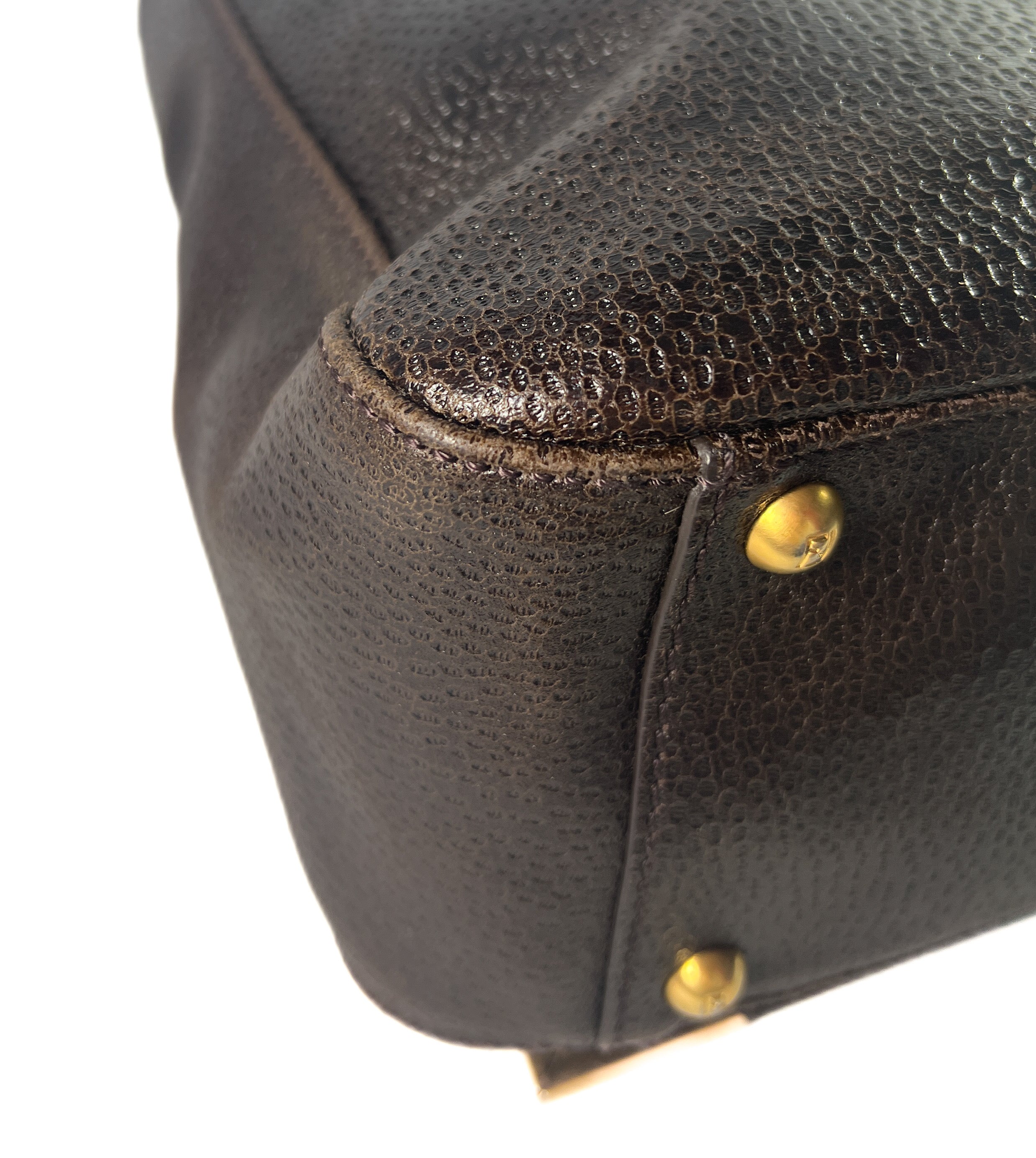 Fendi brown leather Classico No 3 satchel