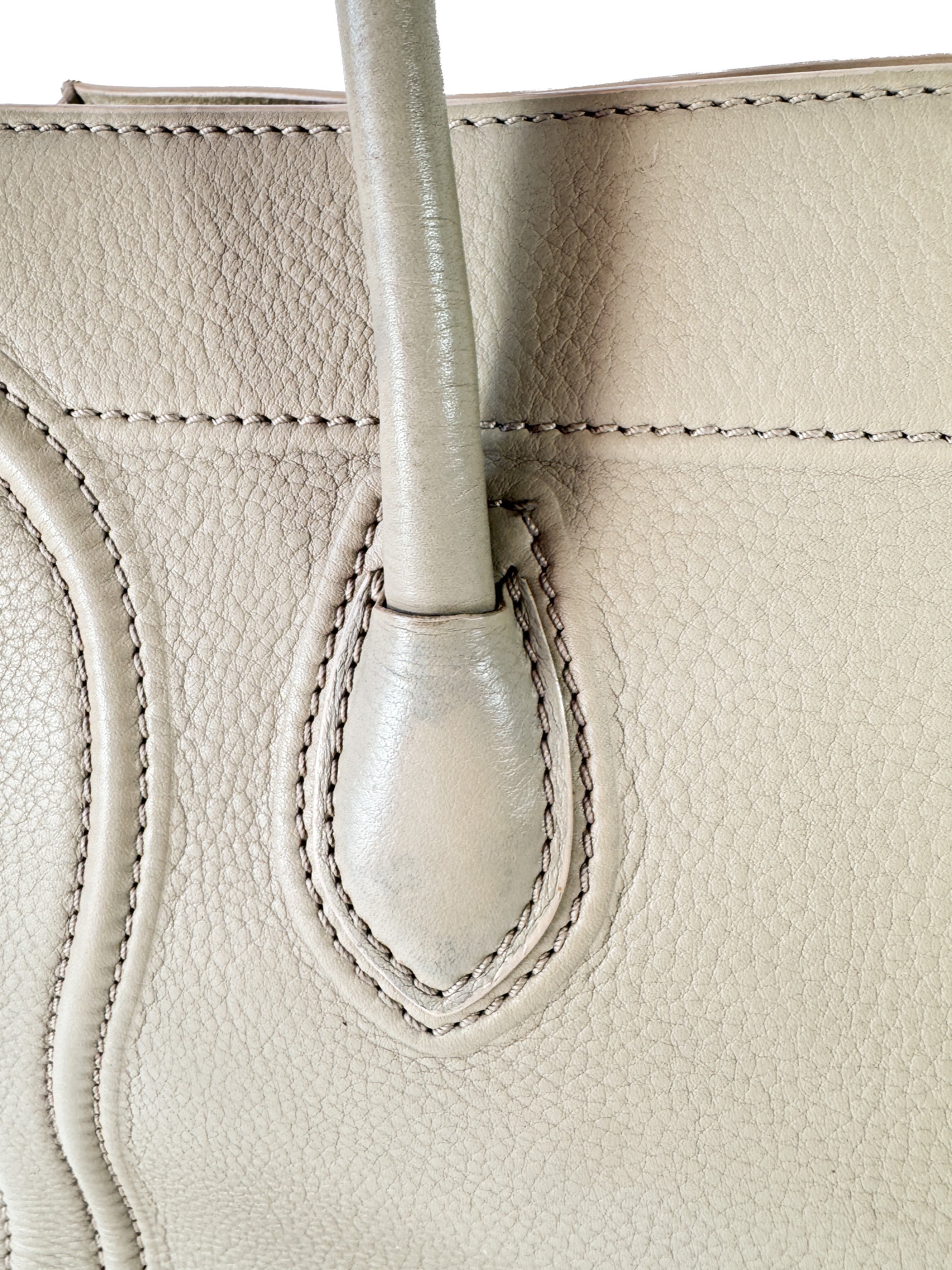 Celine beige leather Phantom bag S-GU-0122