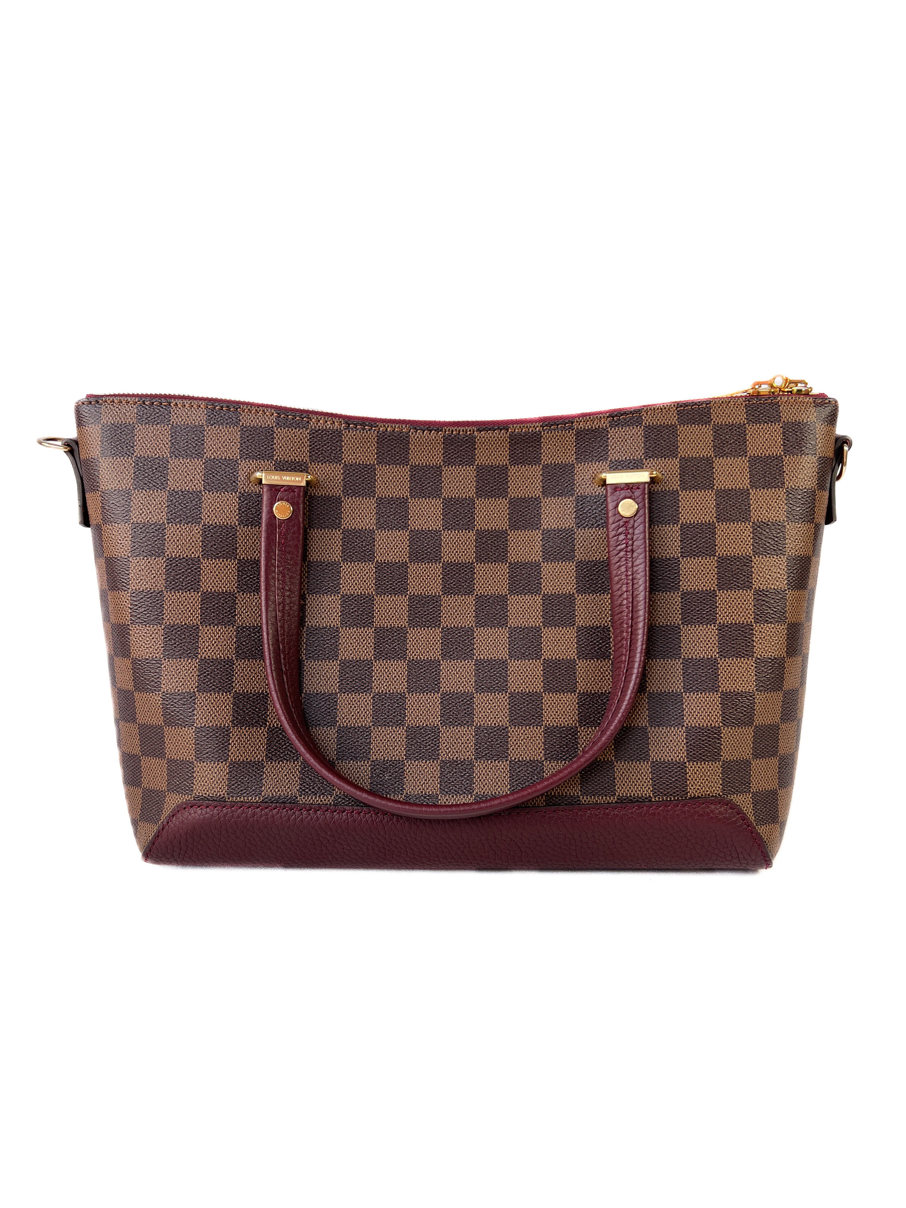 Louis Vuitton purple & pink Damier Hyde Park bag