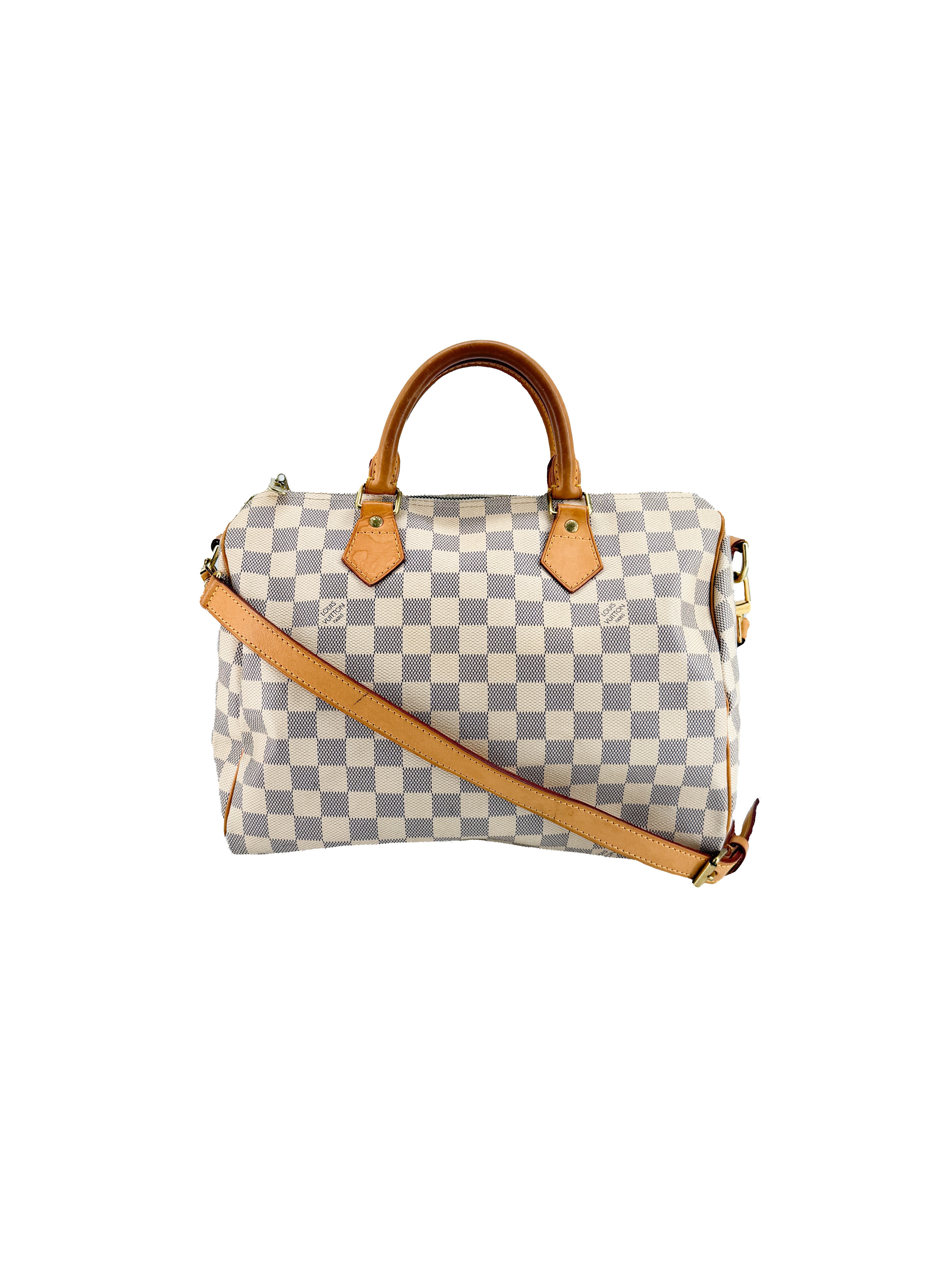 Louis Vuitton damier Azur Speedy 30 bandouliere SP1153