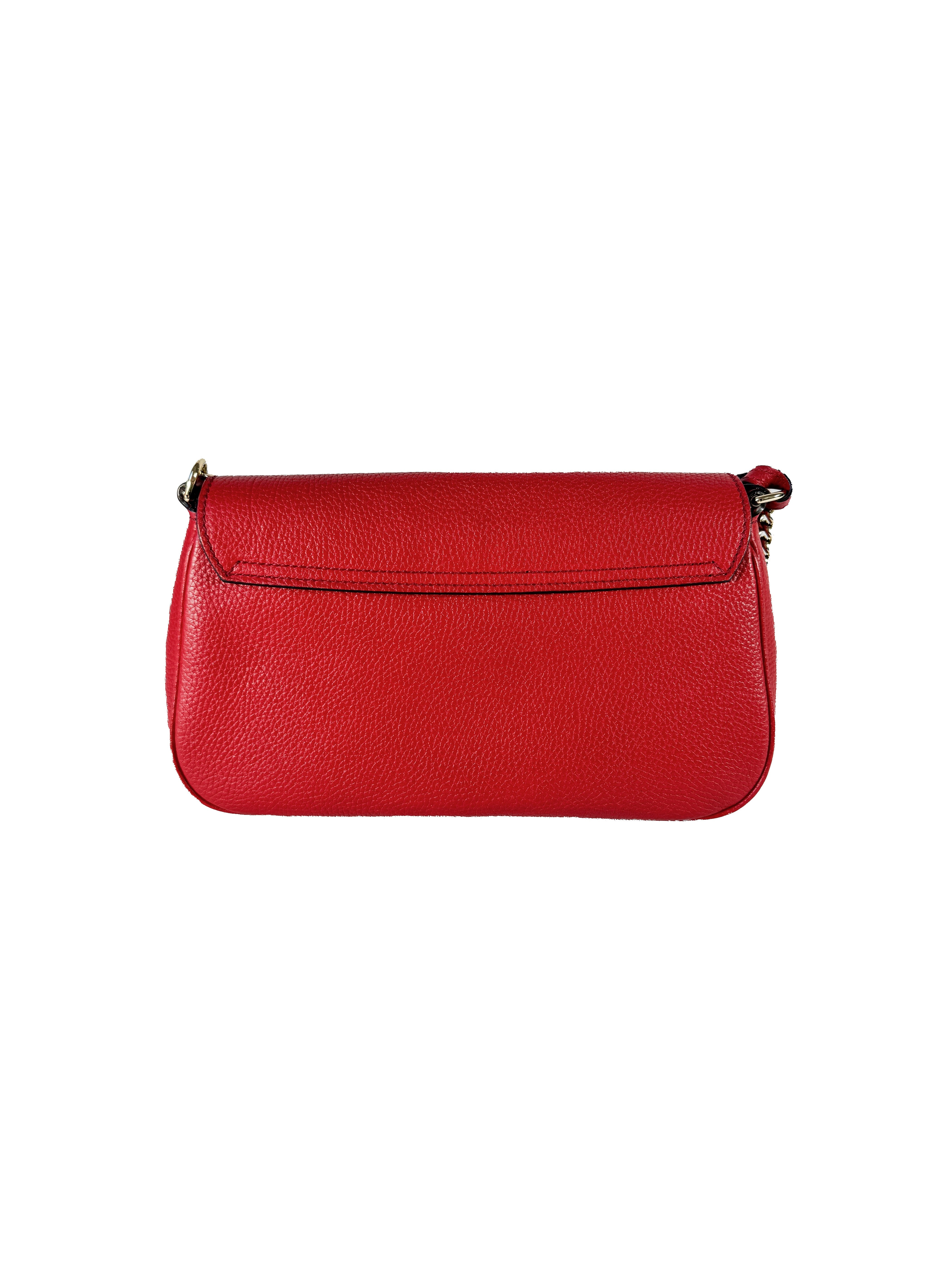 Gucci red leather Medium Soho Flap Crossbody 536224 213317