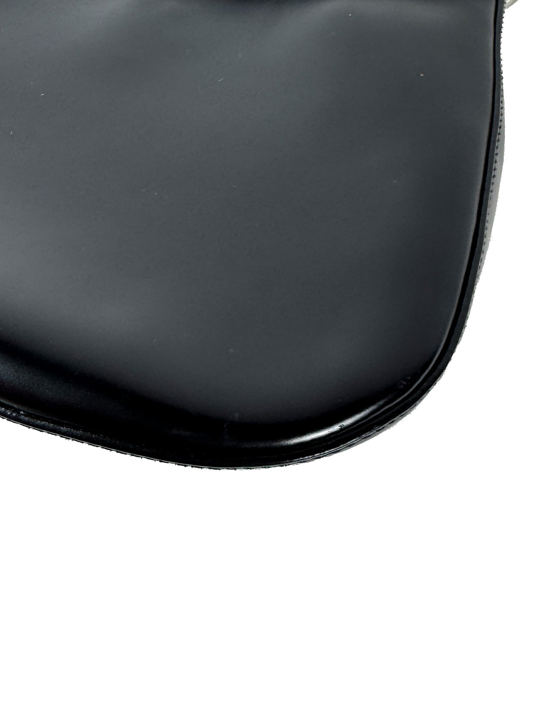 Prada black Cleo Shoulder Bag Brushed Leather