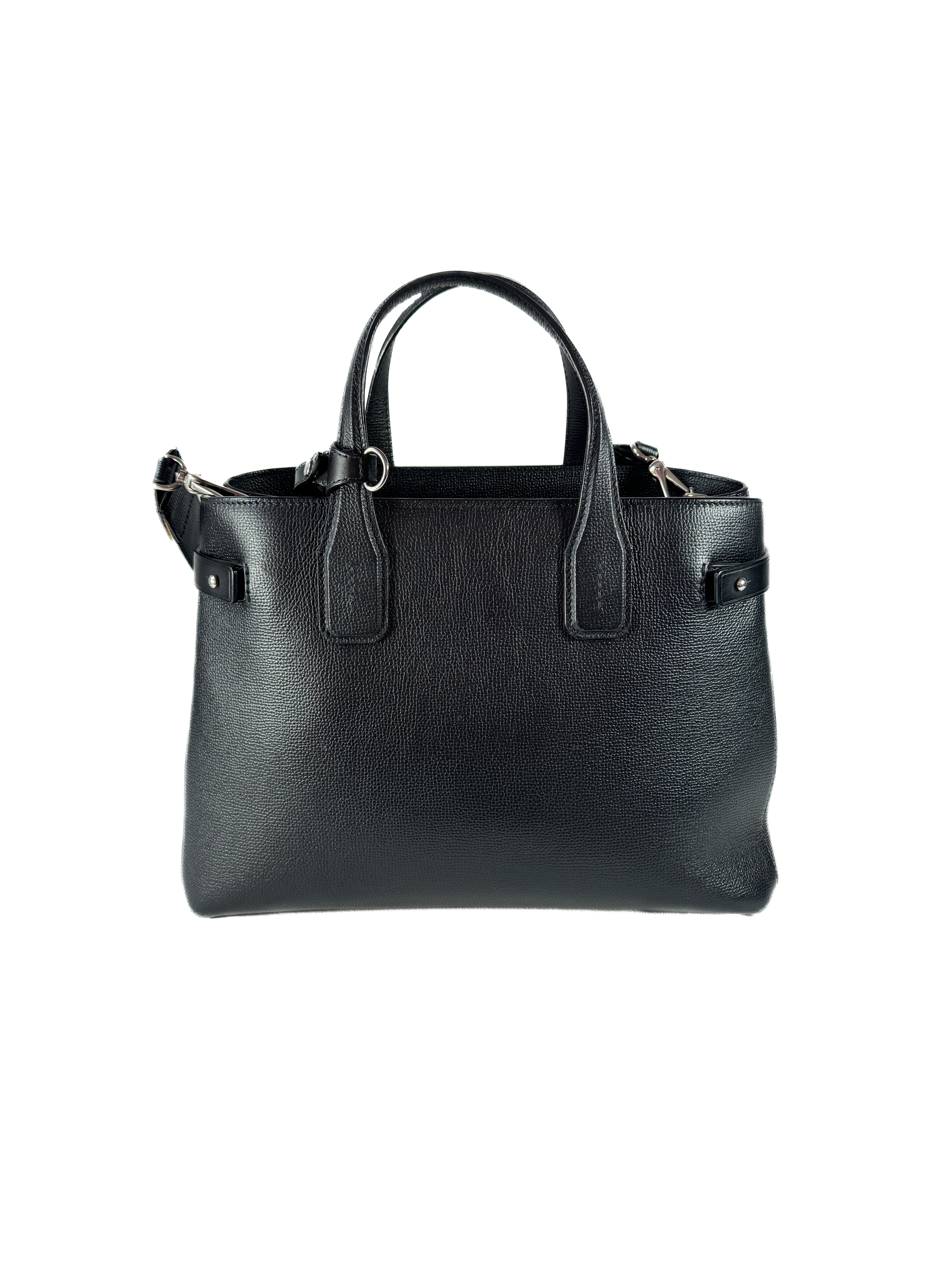 Burberry black house check grainy calfskin Banner bag ITCORDI17CAL