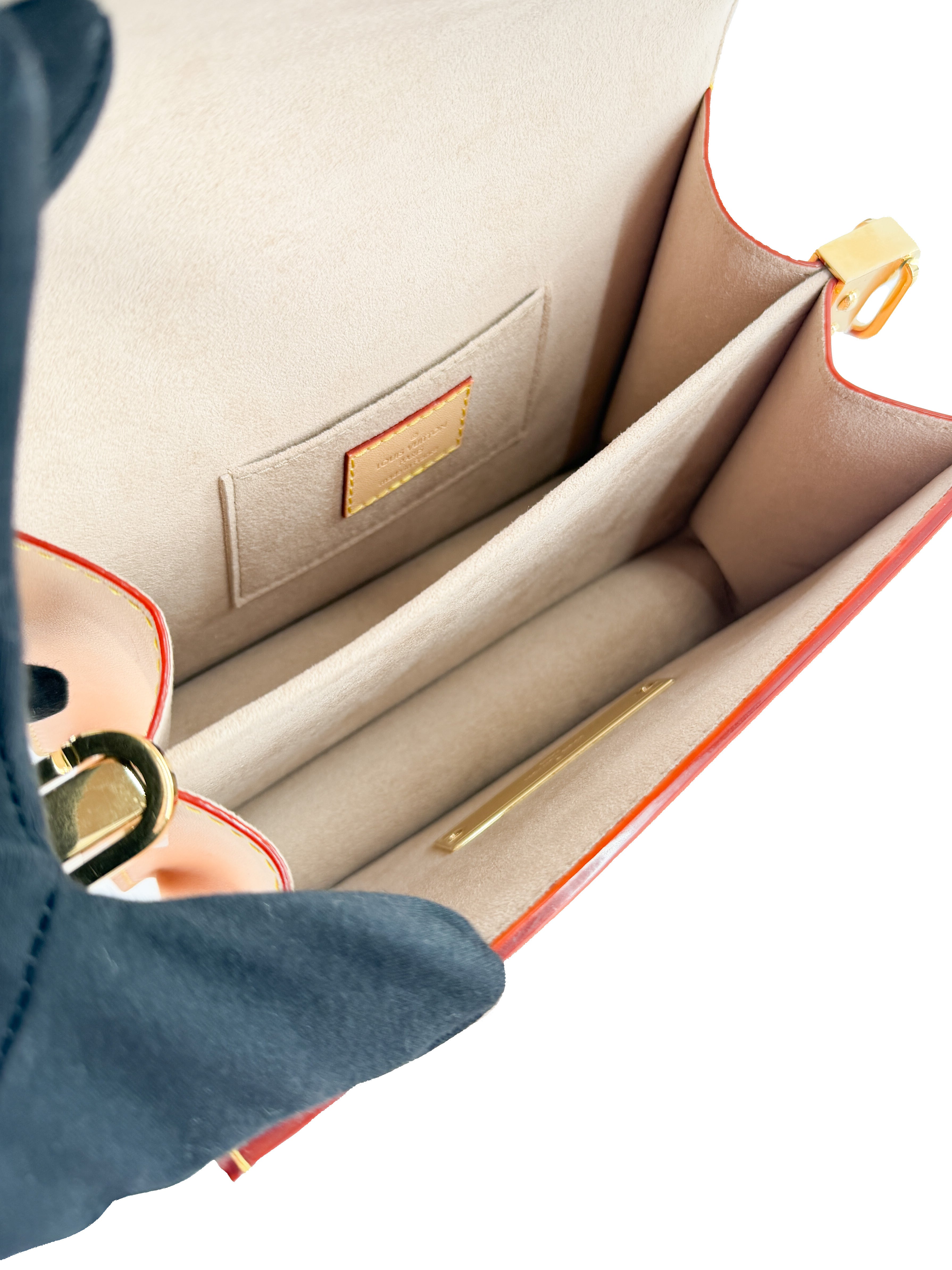 Louis Vuitton pink woven Dauphine bag NFC