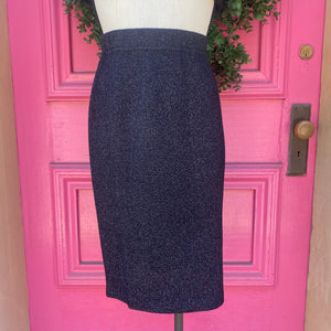 St. John black sparkle skirt suit size 10