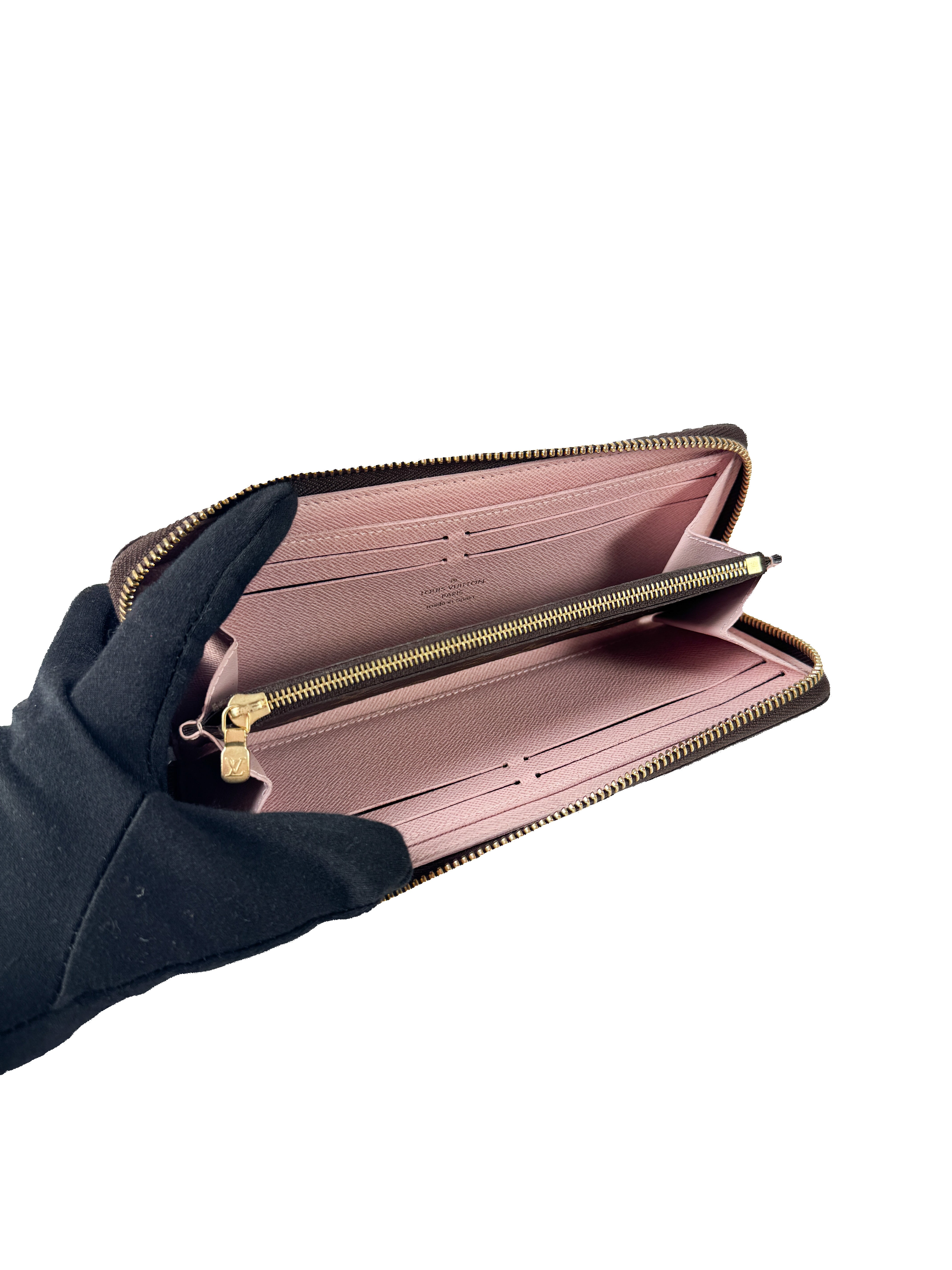 Louis Vuitton monogram Rose Ballerine Clemence wallet CA2157 retail $620