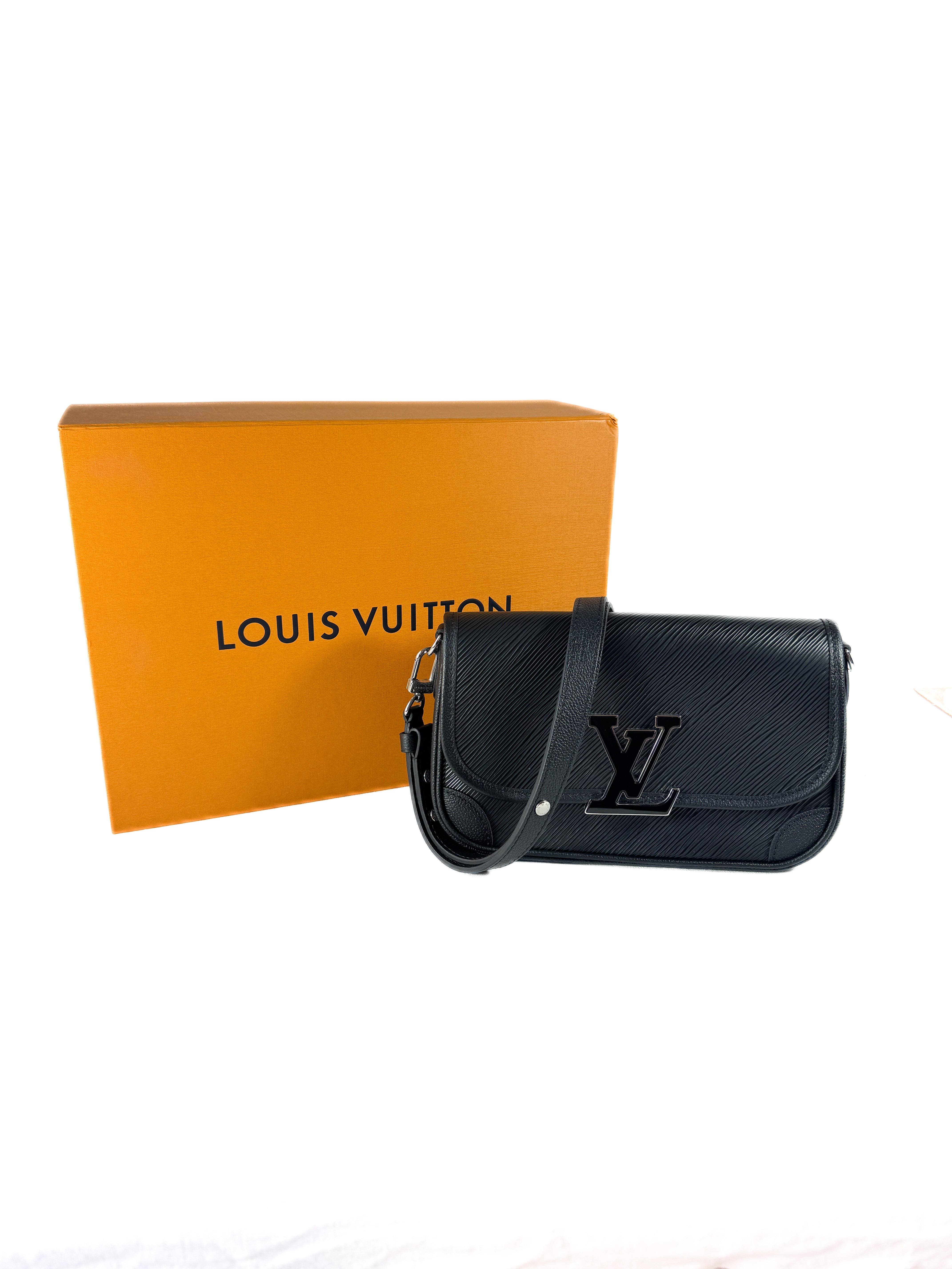 Louis Vuitton black epi leather Buci NFC