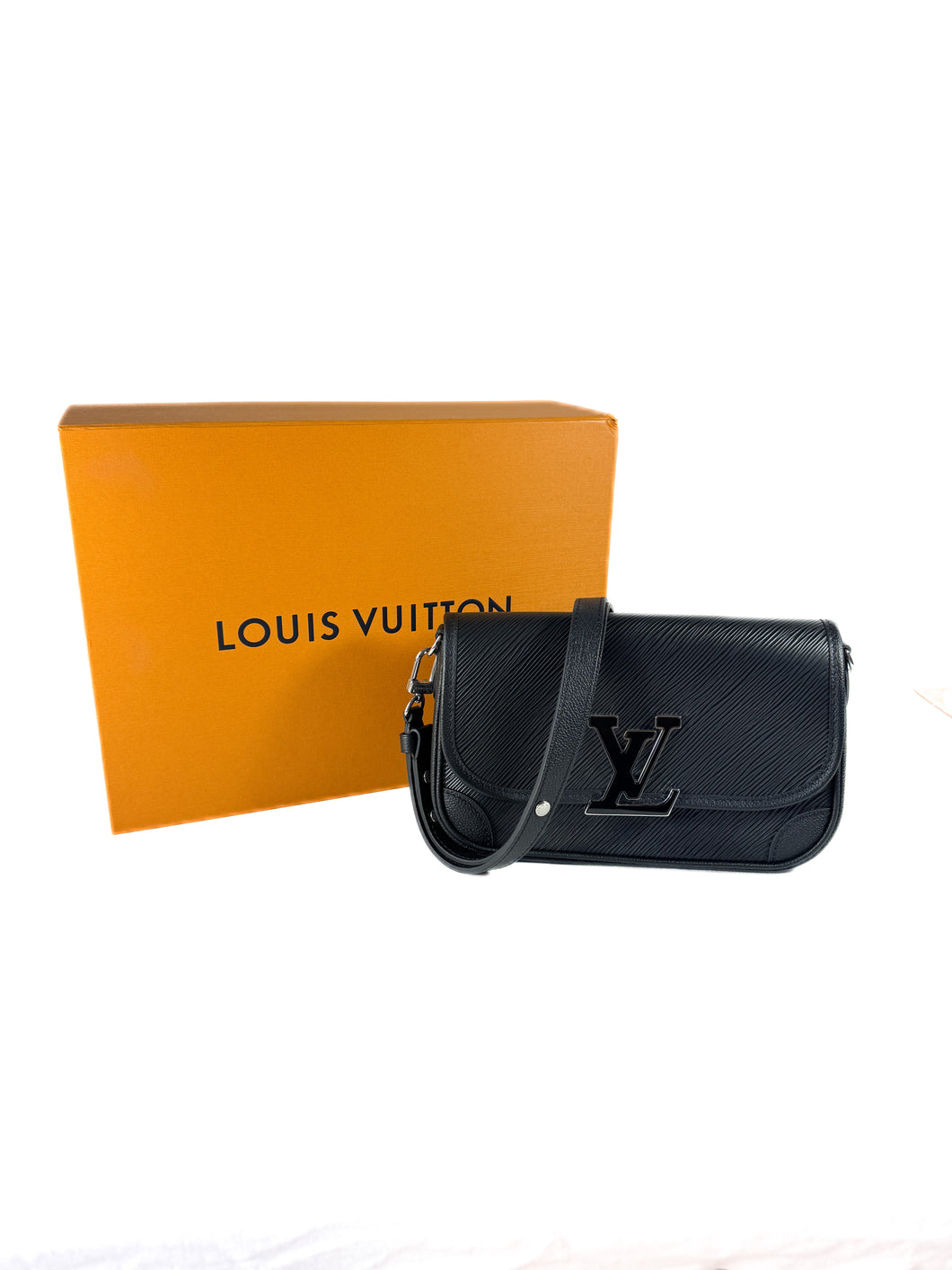 Louis Vuitton black epi leather Buci NFC