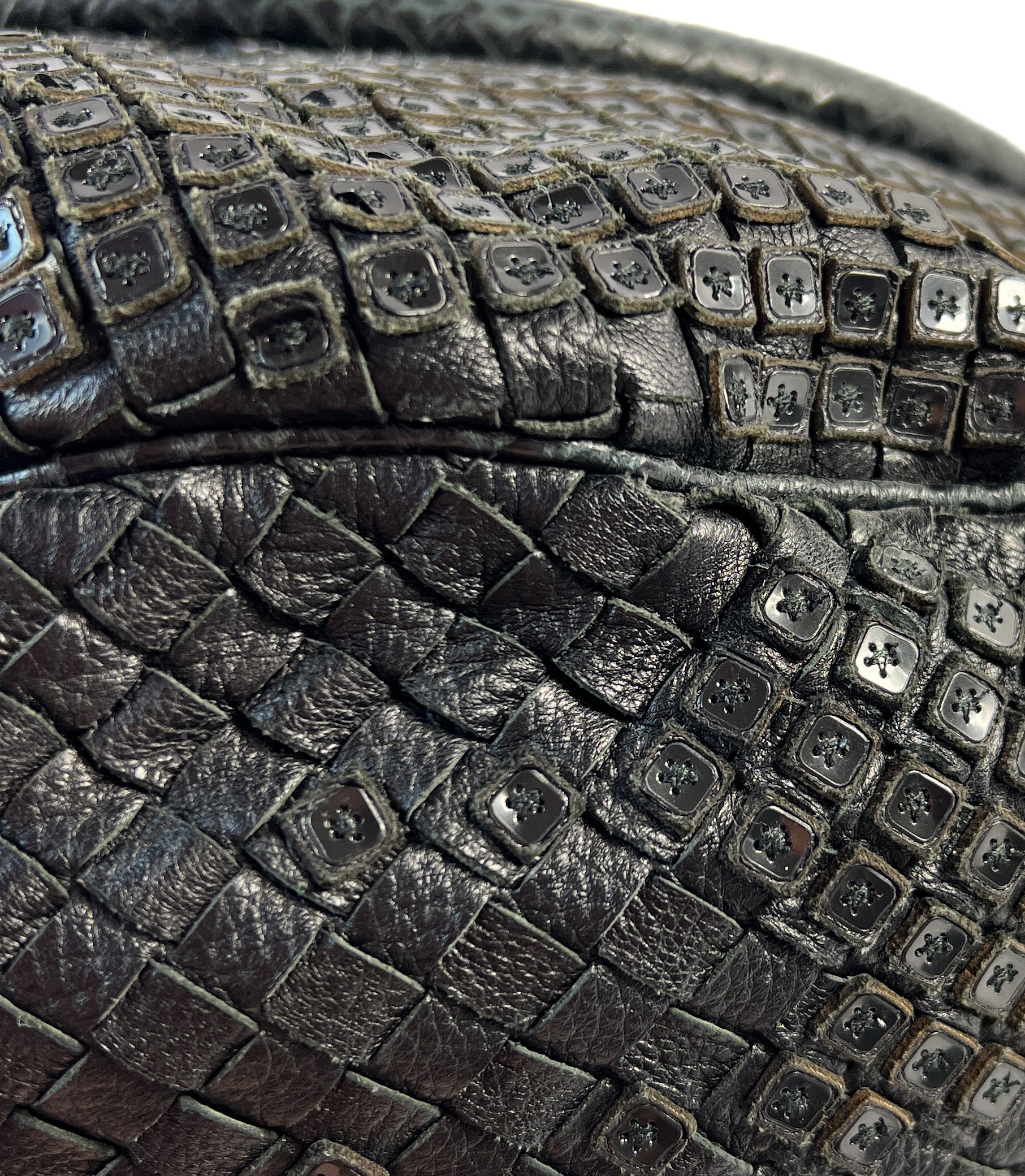 Bottega Veneta black limited edition Intrecciato Parachute shoulder bag