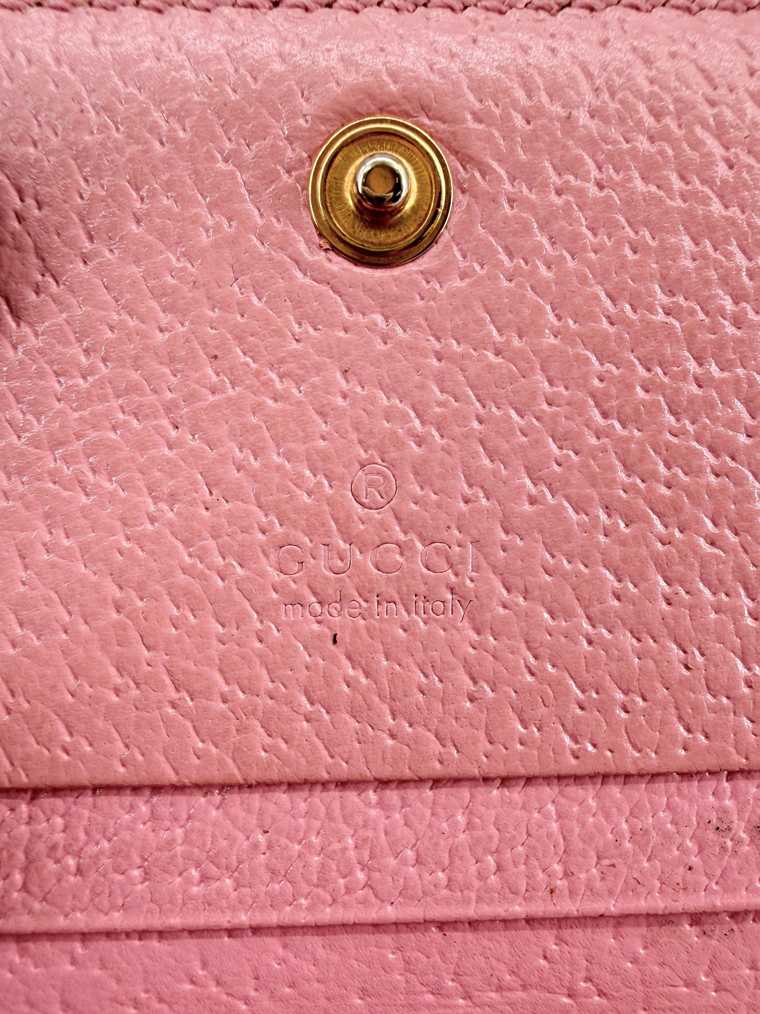 Gucci pink berry Compact wallet 456125-2067