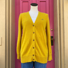 Frances Valentine yellow angora wool cardigan size M