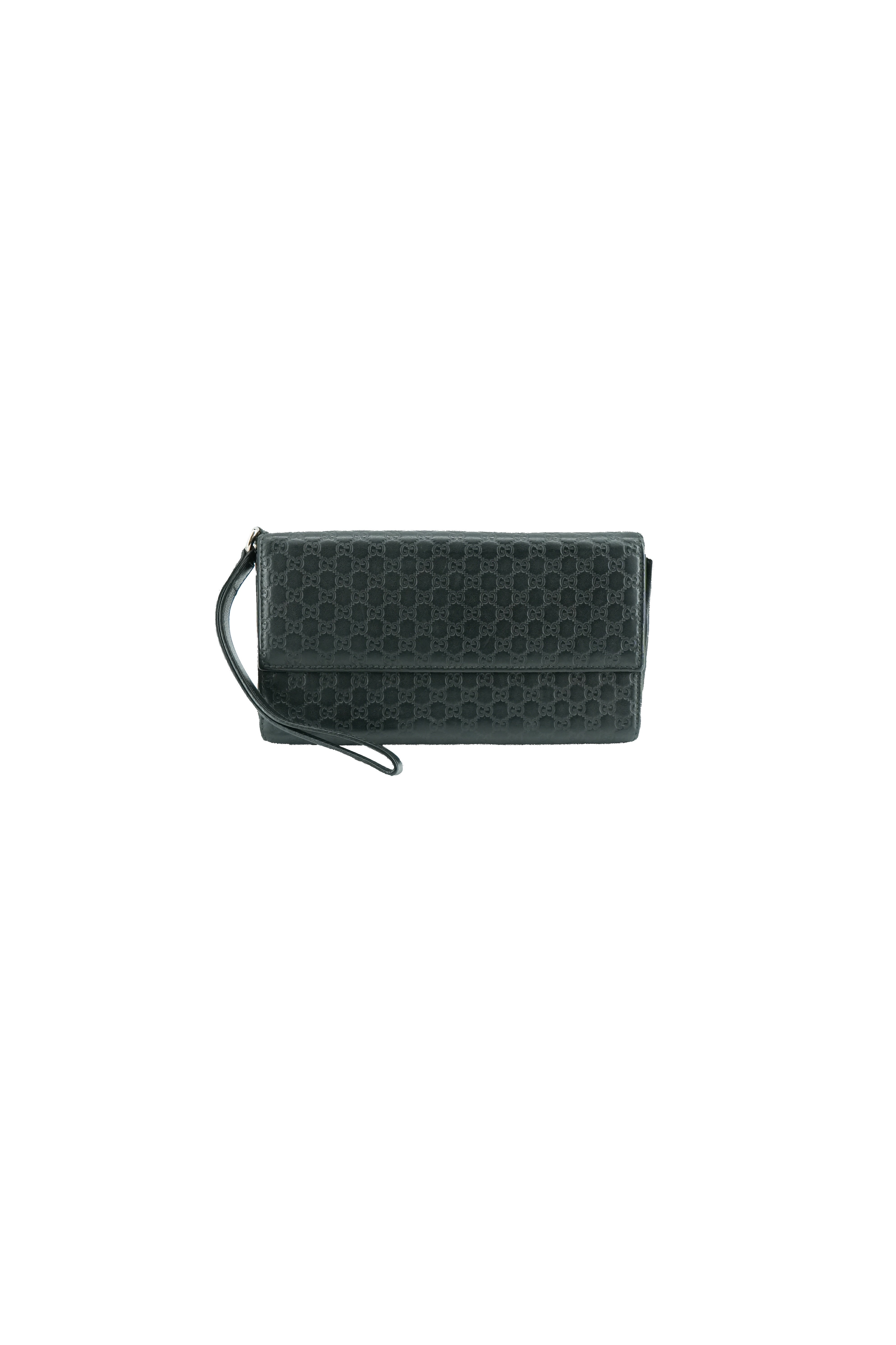 Gucci black Microguccissima documents wallet 309651-0416