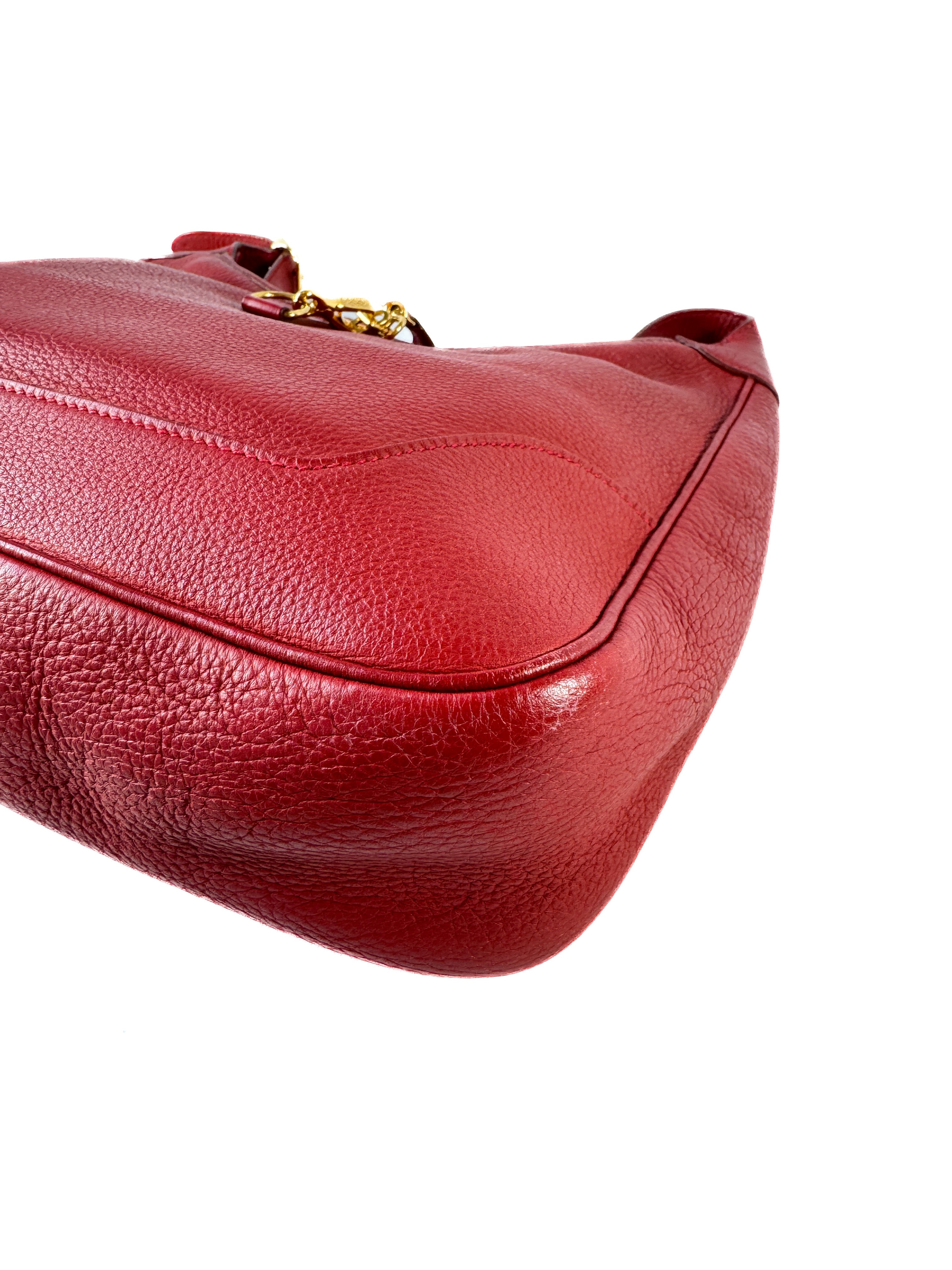 Hermès Clemence Trim 31 Rouge