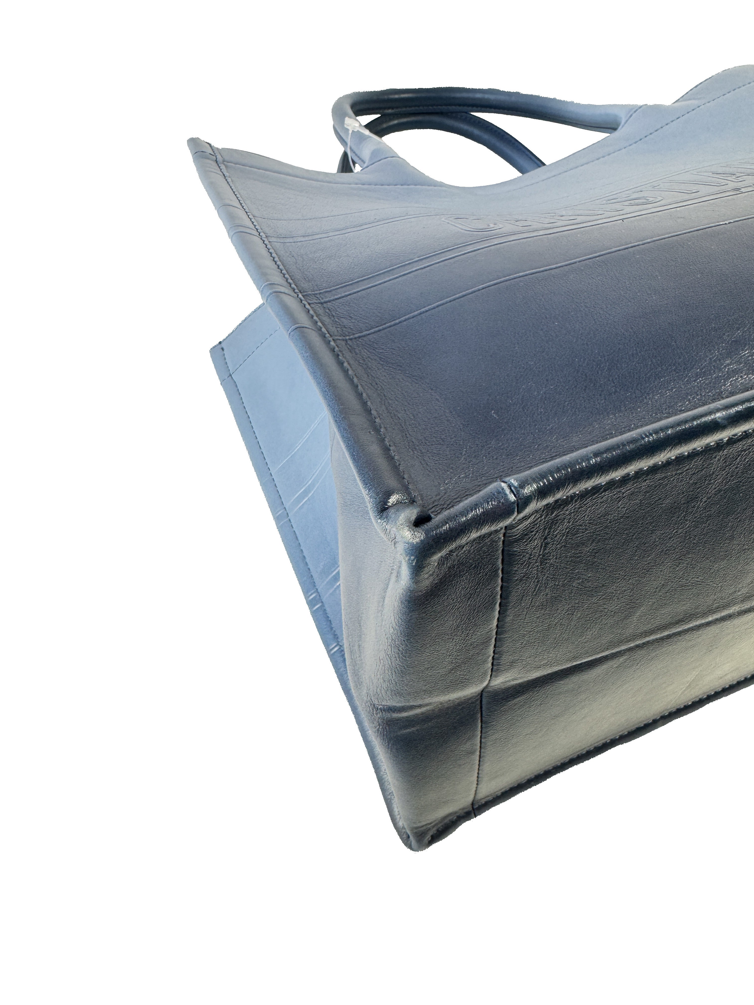 Christian Dior blue leather ombre book tote 62-MA-0211