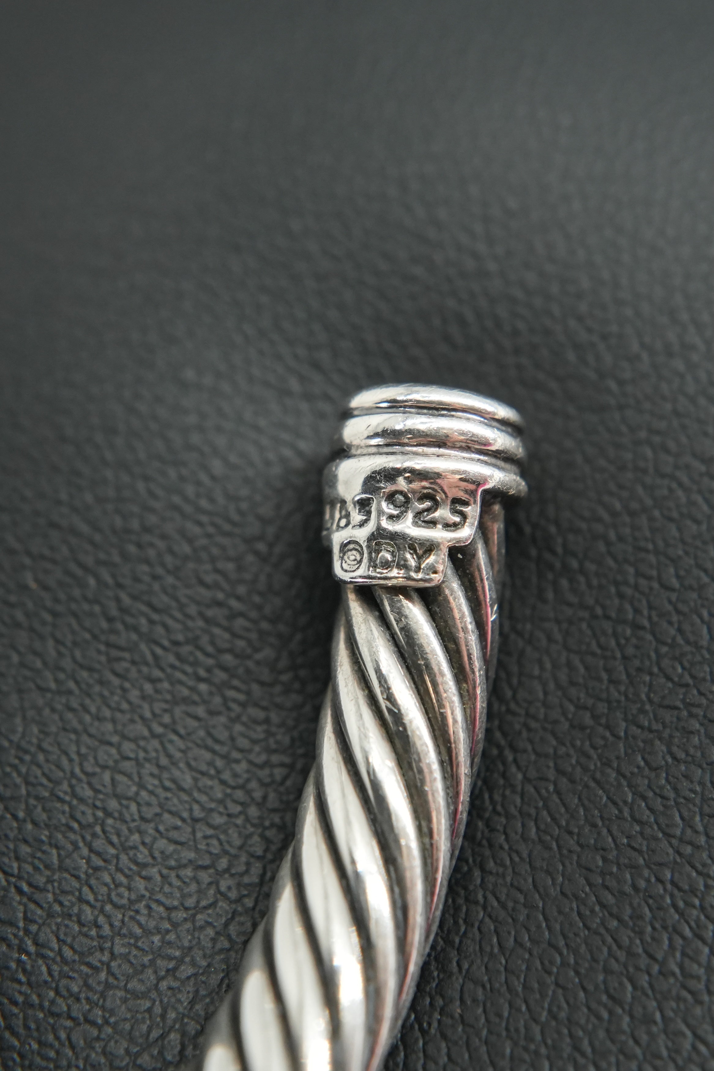 David Yurman sterling silver double X station bracelet
