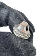 David Yurman sterling silver, yellow gold cable pendant