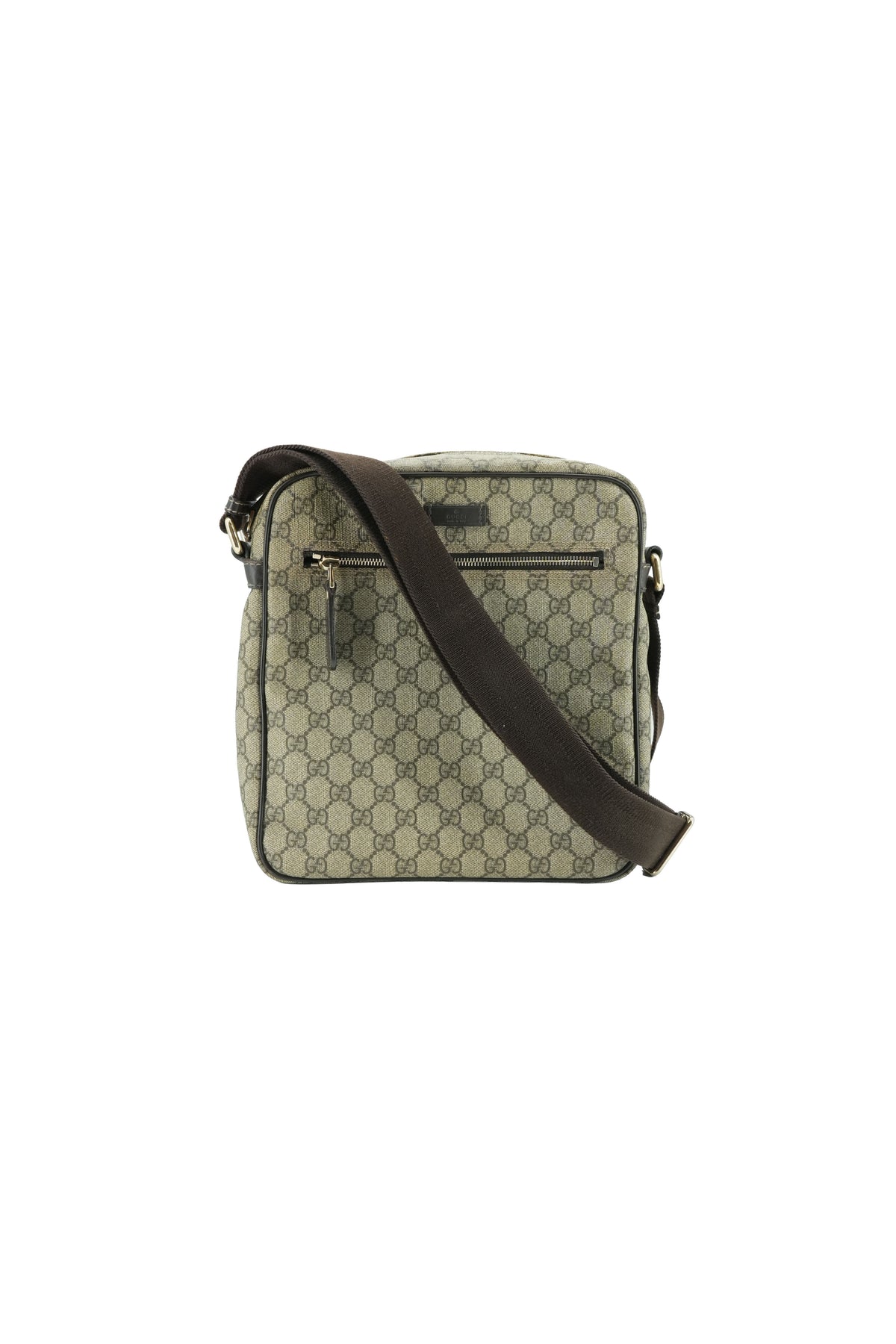 Gucci brown coated canvas crossbody 201448 520981