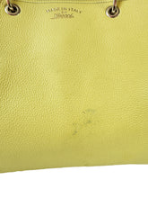 Gucci chartreuse leather Bamboo handle shopper  323658 525040