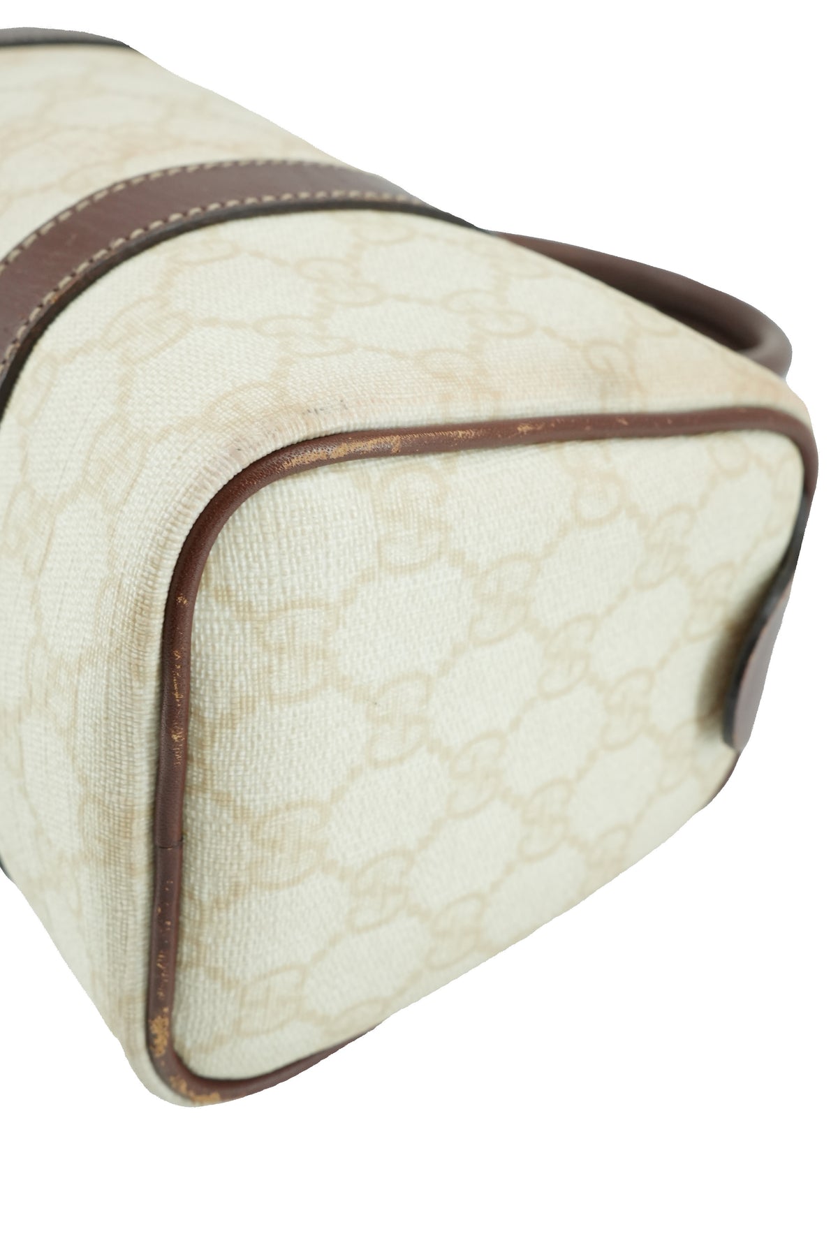 Gucci white GG boston bag 193604 000926