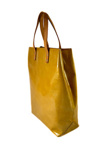 Louis Vuitton yellow vernis Reade MM tote TH0014