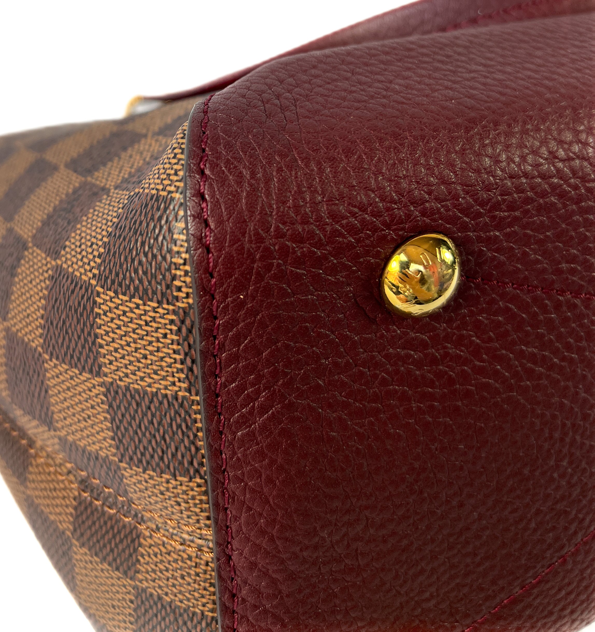 Louis Vuitton purple & pink Damier Hyde Park bag