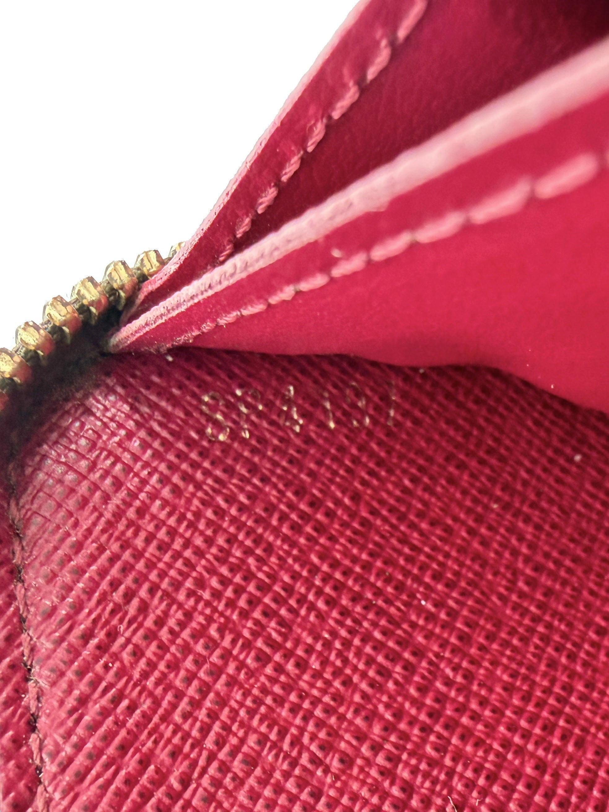 Louis Vuitton monogram Clemence wallet berry SP4197