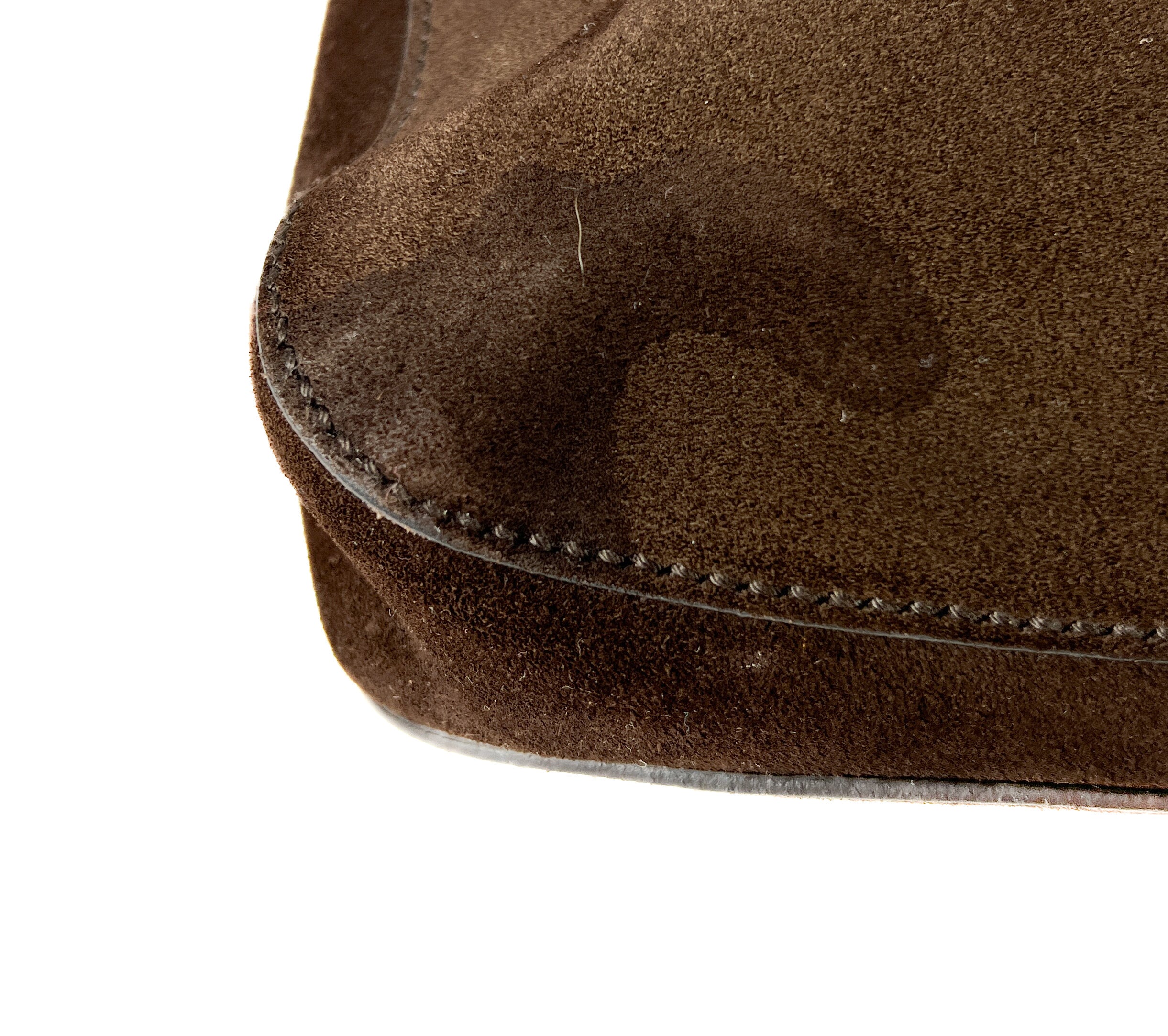 Gucci brown suede horsebit hobo shoulder bag **as is**