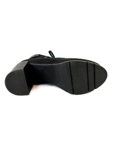 Sorel black block heeled boots size 7.5