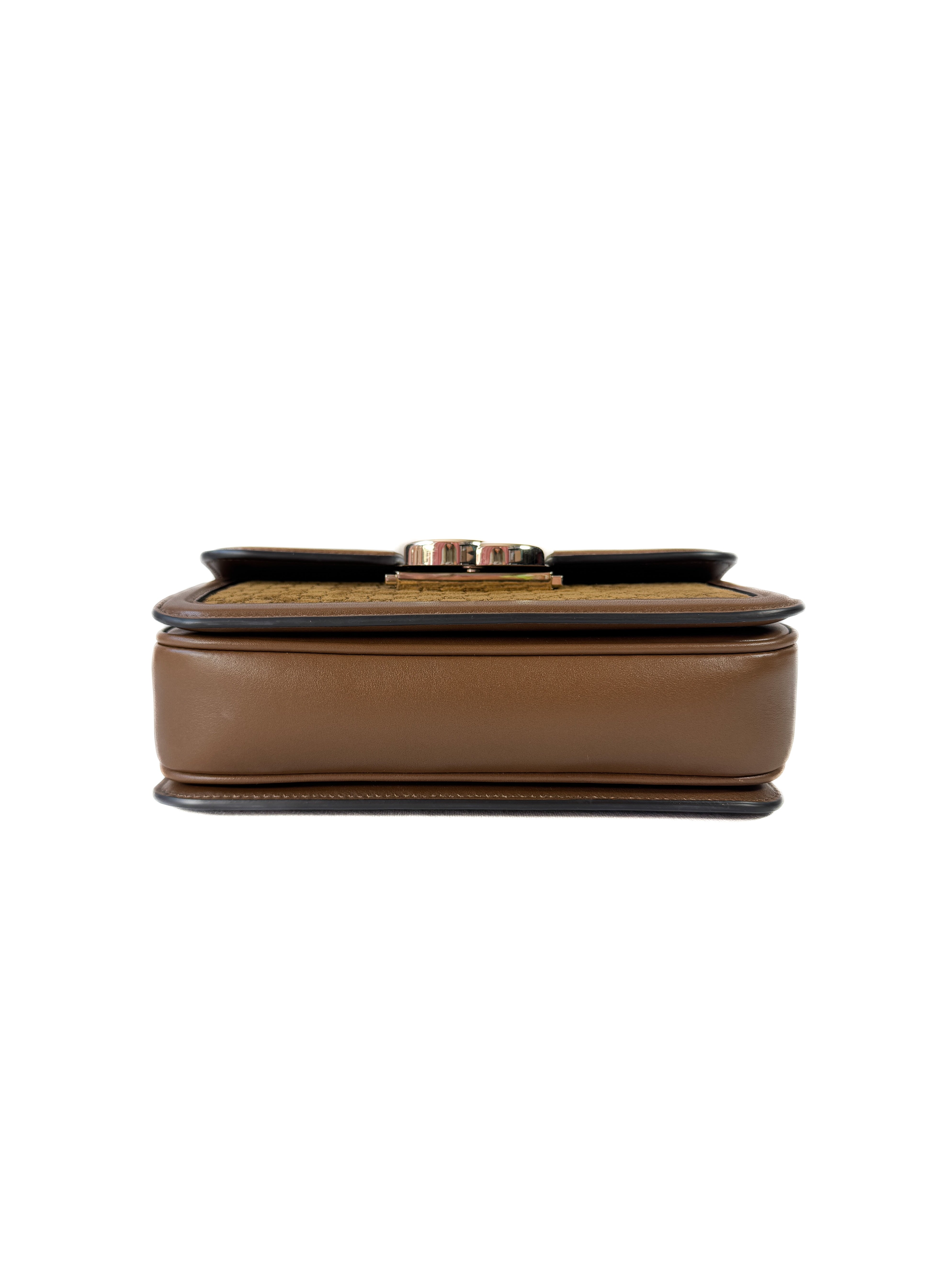 Gucci brown suede GG small Go bag 650815