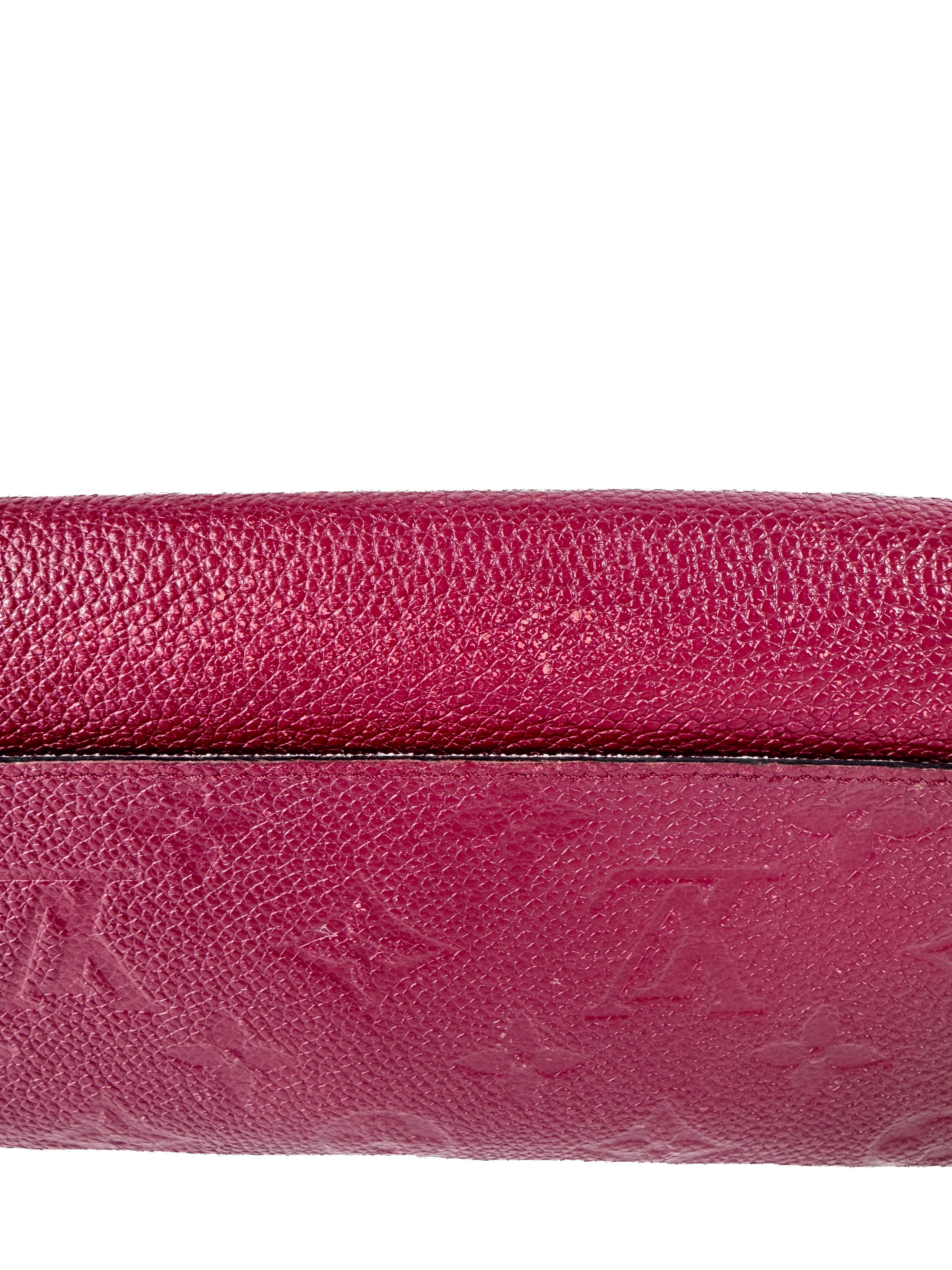 Louis Vuitton raisin monogram empriente Sarah wallet CA1165