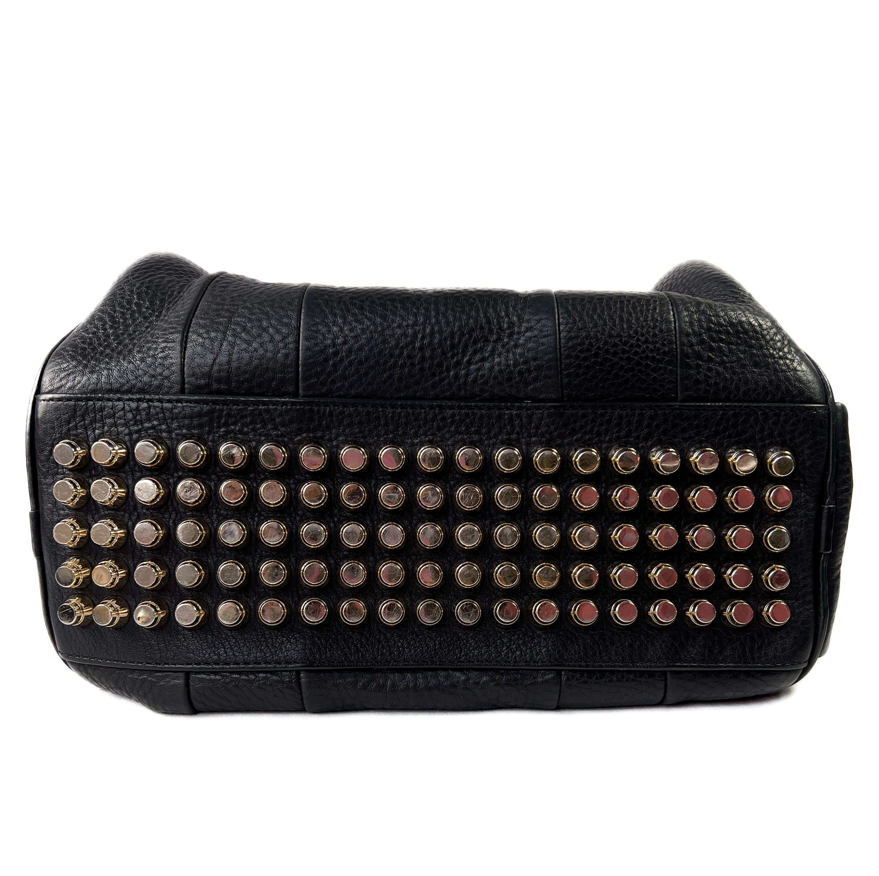 Alexander Wang black studded rocco bag