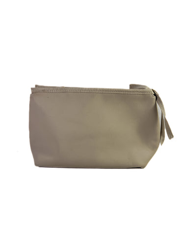 Burberry gray/beige zip pouch