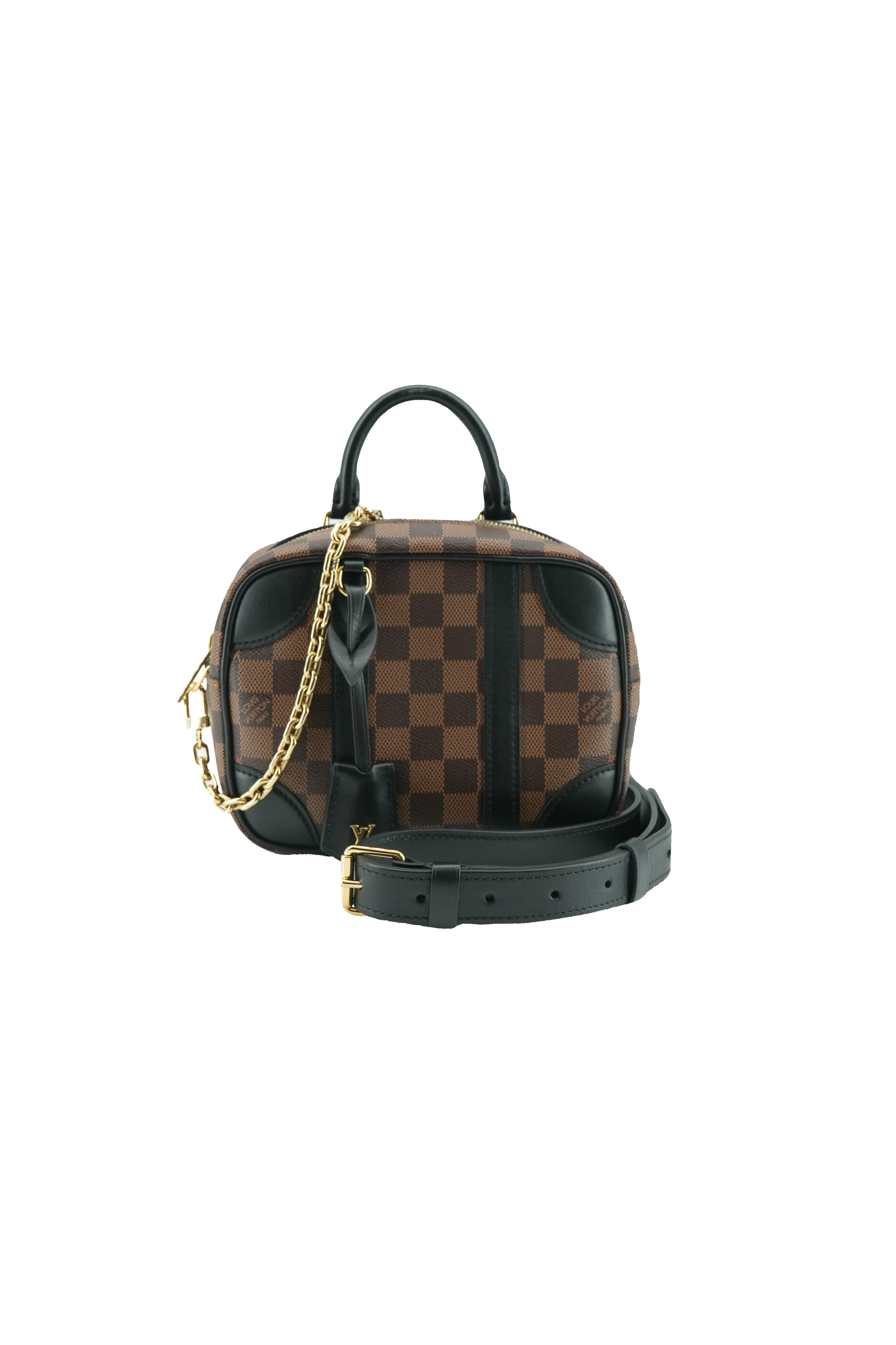 Louis Vuitton damier ebene black Valisette Souple BB NFC