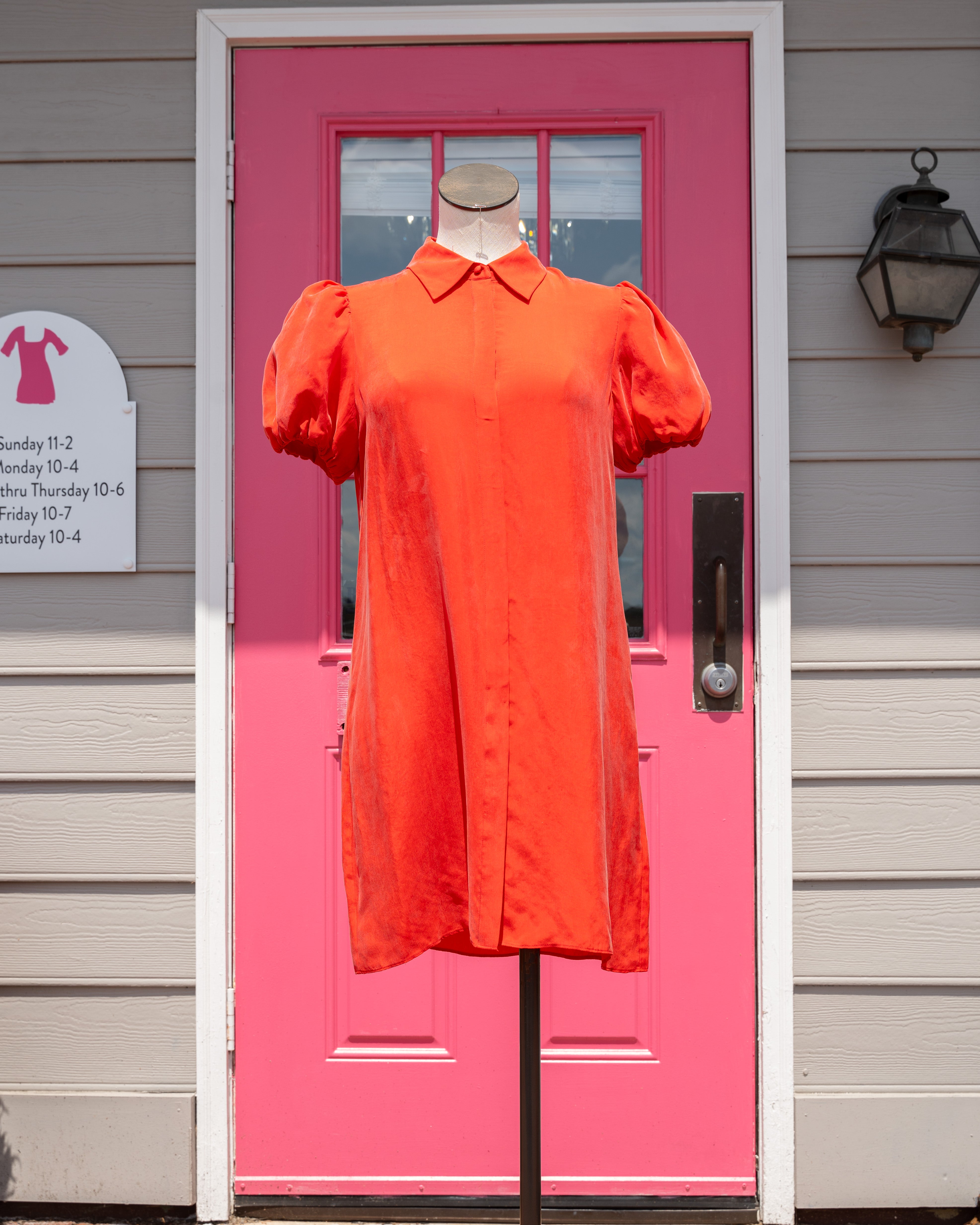 Alice + Olivia red SS dress size M NWT