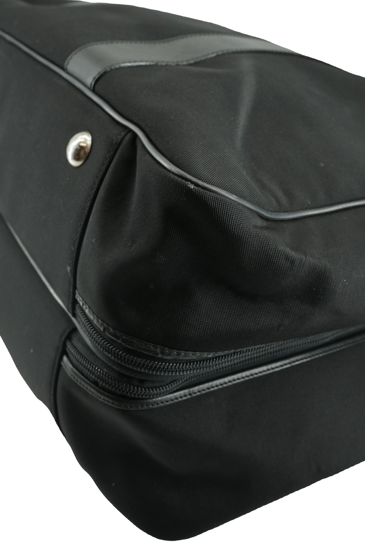 Gucci black canvas soft suitcase